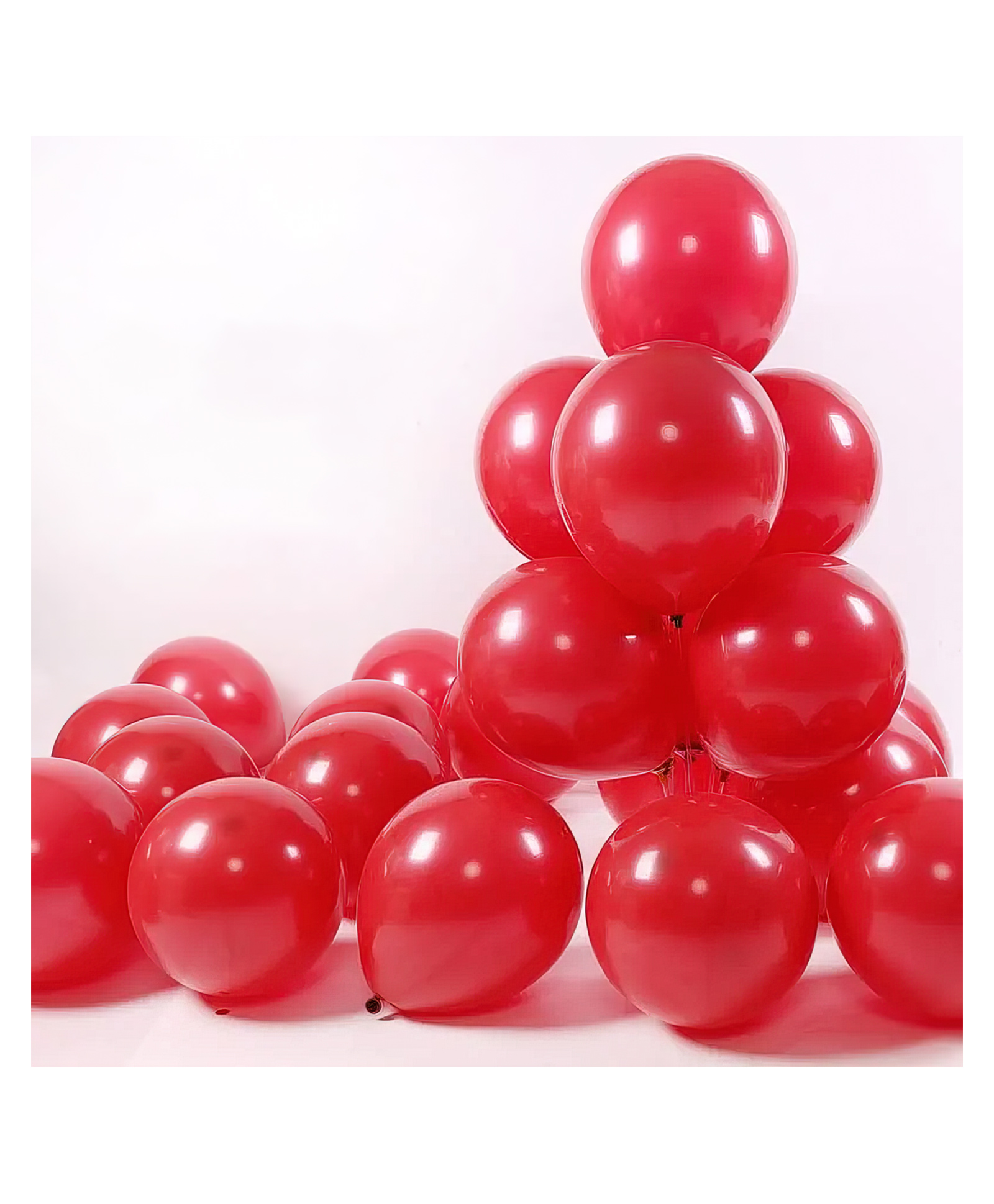 Bubble Trouble Red balloons for valentine's day , Anniversary , Pre-wedding shoot Red  Pack of -100-image-3