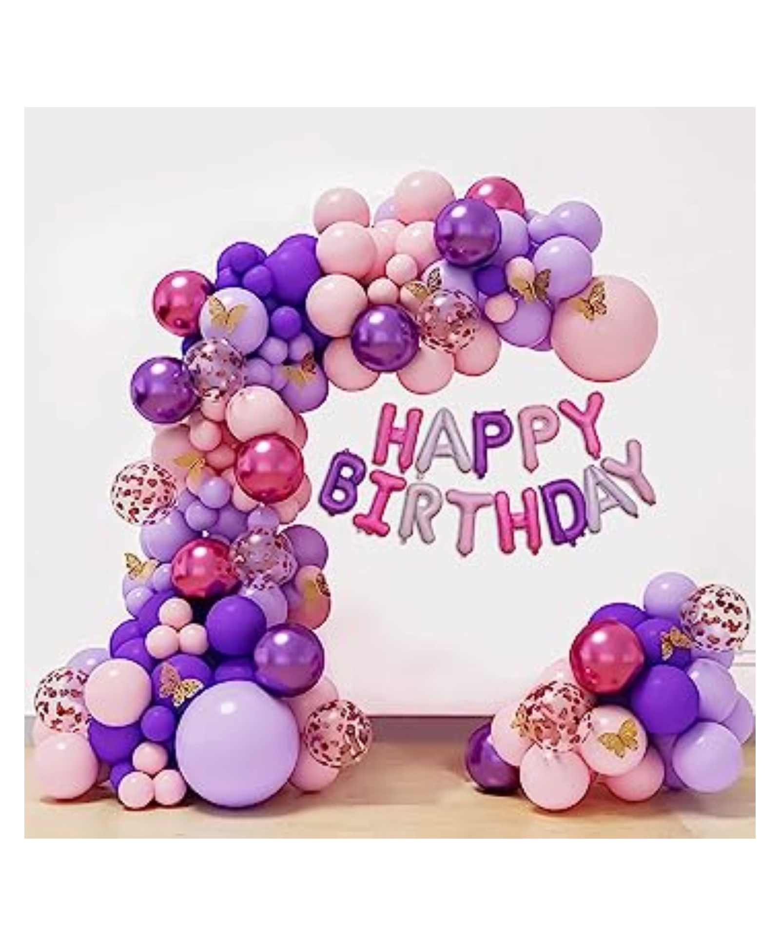 Bubble Trouble Butterfly Theme Happy Birthday Party Decoration Items Pack of 68-picture-15