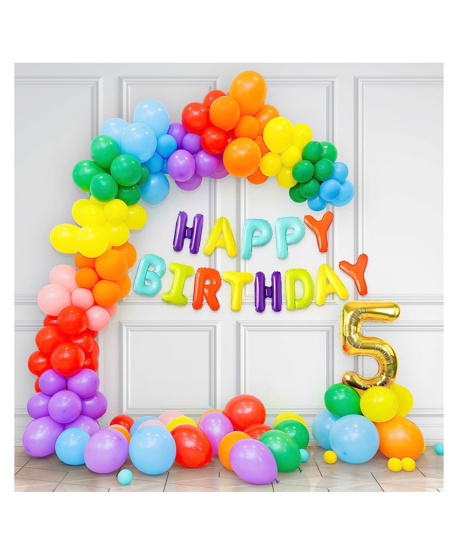 Bubble Trouble 5th Birthday Decoration Multicolour Pack of 64-picture-19