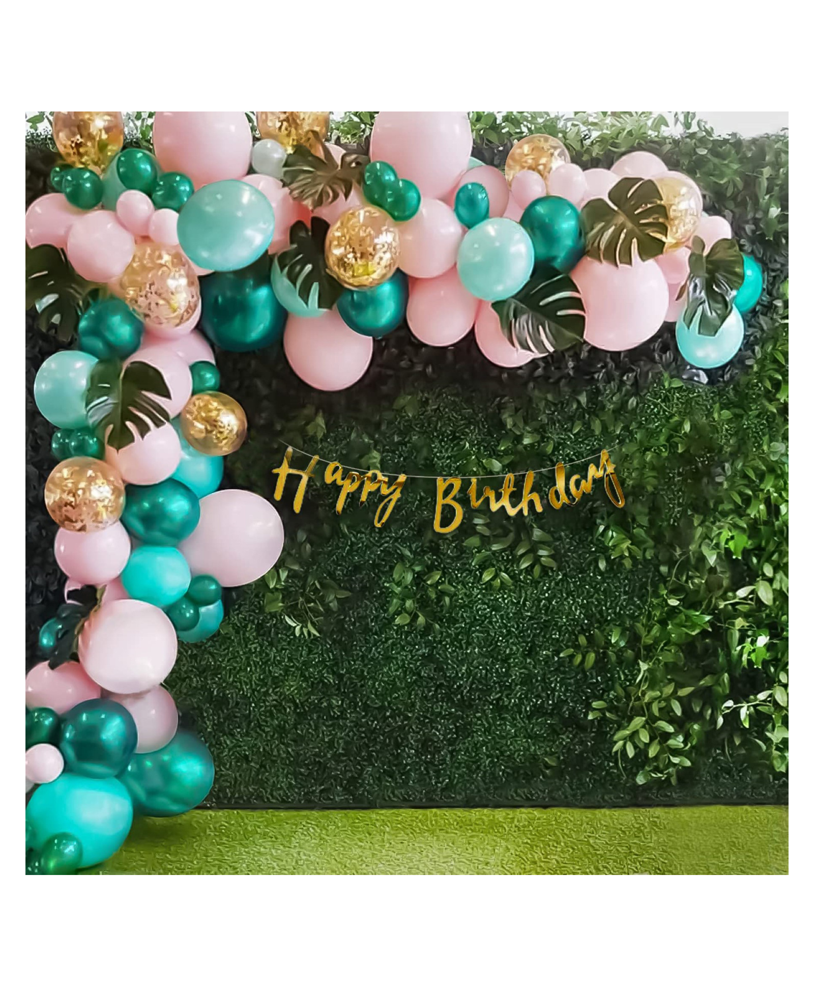 Bubble Trouble Flamingo Tropical Jungle Birthday Decoration Combo Kit Pack of 61-image-10