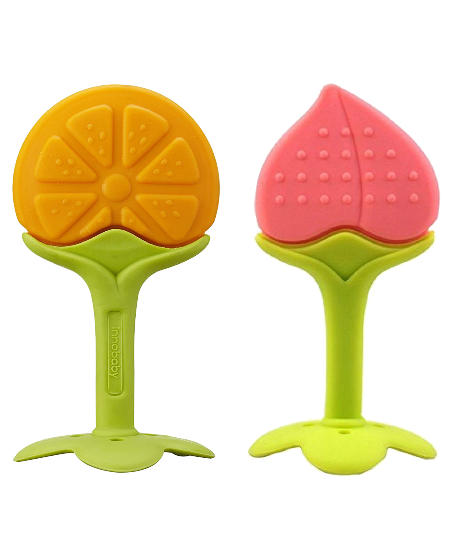 FANTASY INDIA Baby Silicone Teether Orange & Peach-image-33