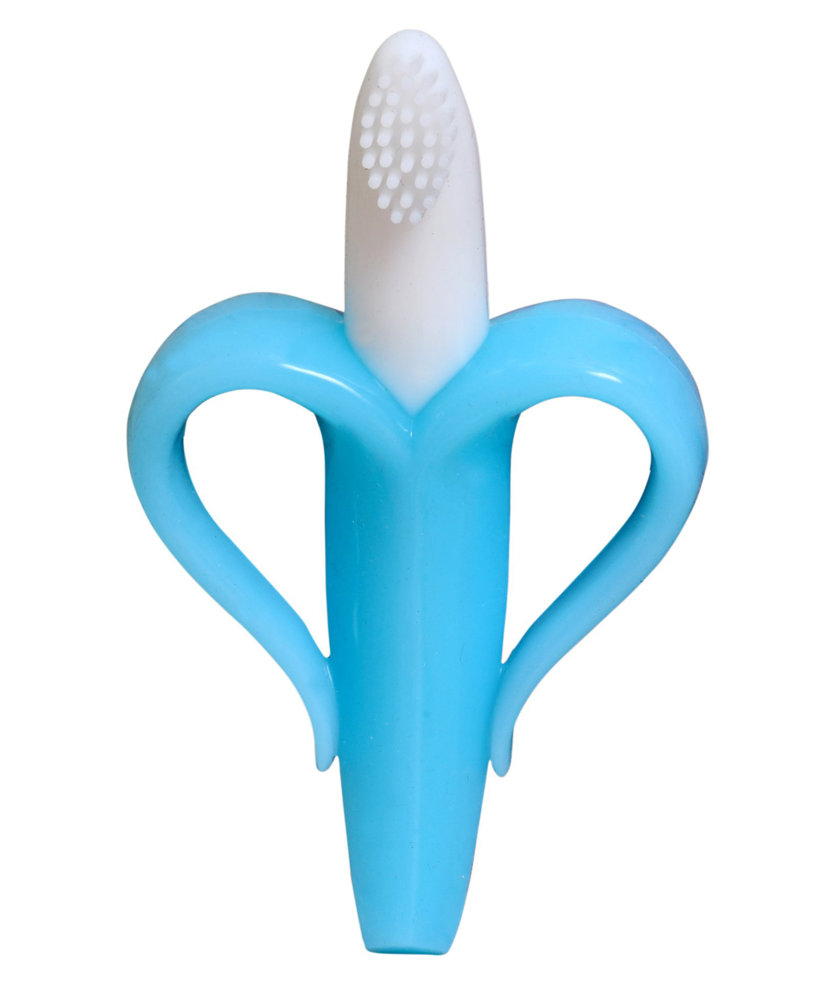 Fantasy IndiaSilicone Banana Shaped Teething Toothbrush -Blue-image-30