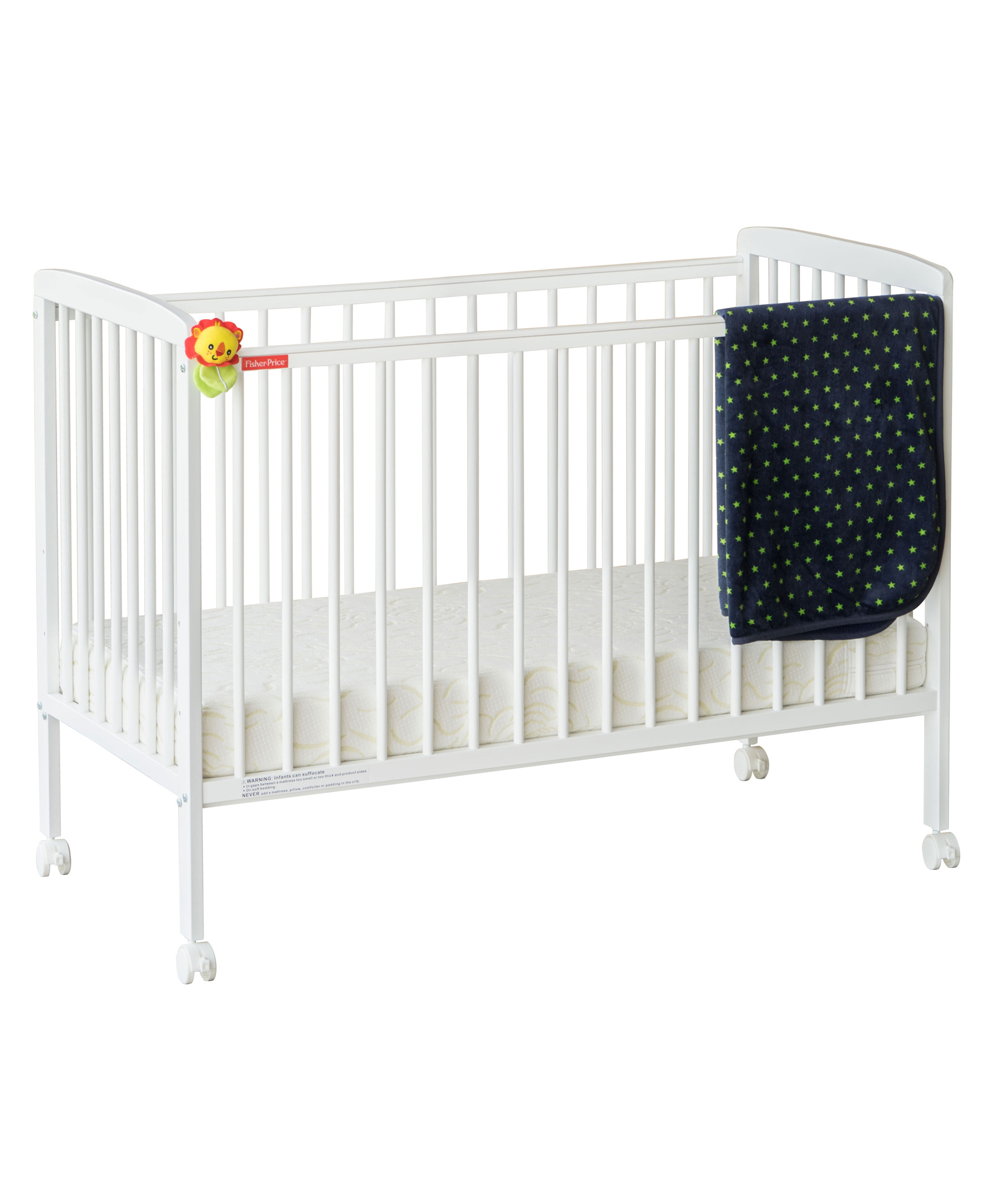 fisher price by tiffany Fisher Price Joy Wooden Crib - White-picture-12