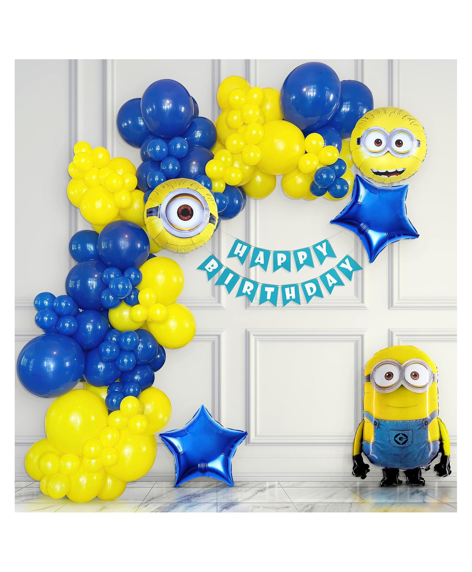 Special You Birthday Decoration DIY Combo Kit Minion Theme Multicolor- Pack of 68 Items-image-14