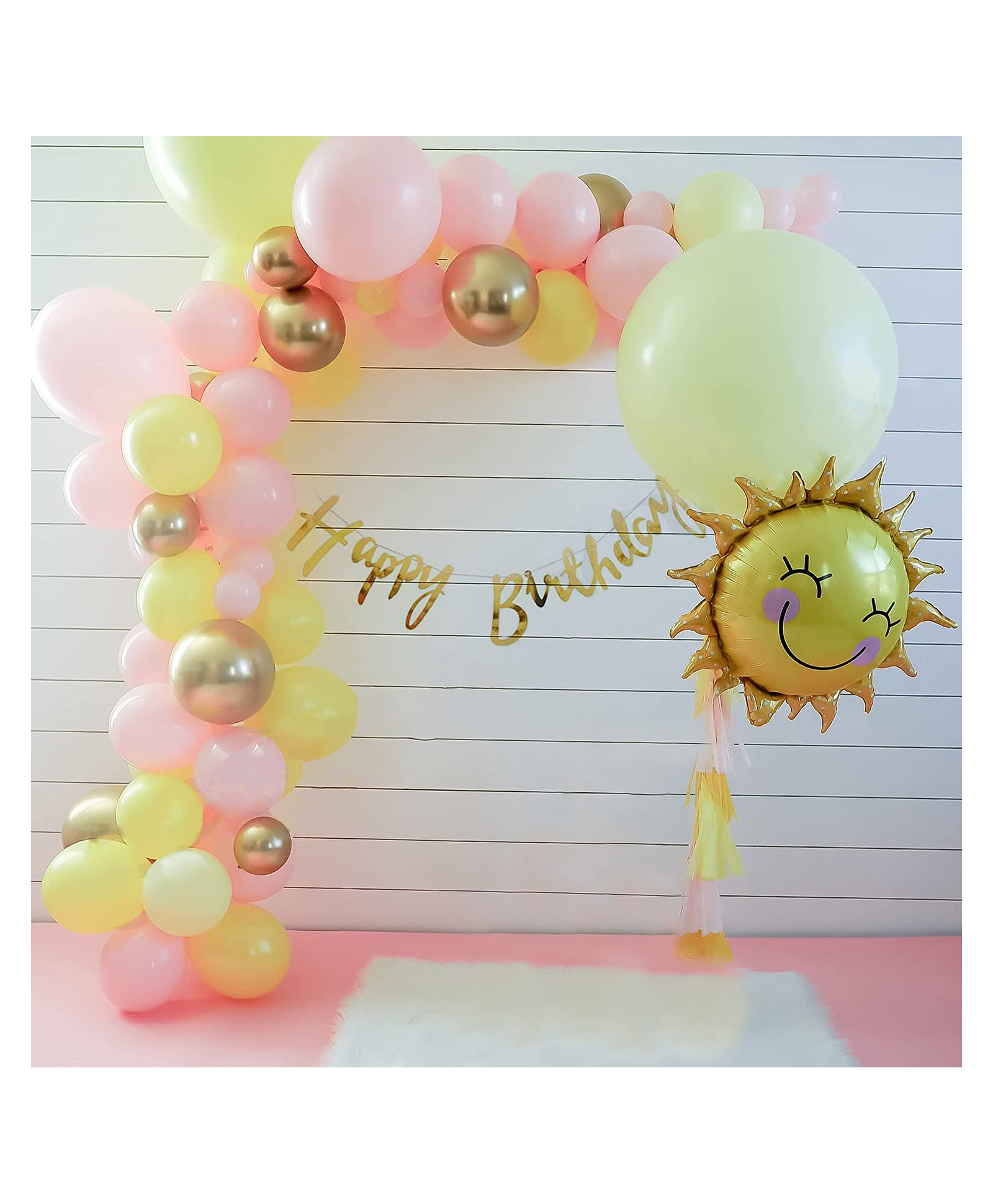 Special You Birthday Decoration DIY Combo Kit Pastel Theme with Smiley Sun Foil Balloon Multicolor- Pack of 51 Items-image-26