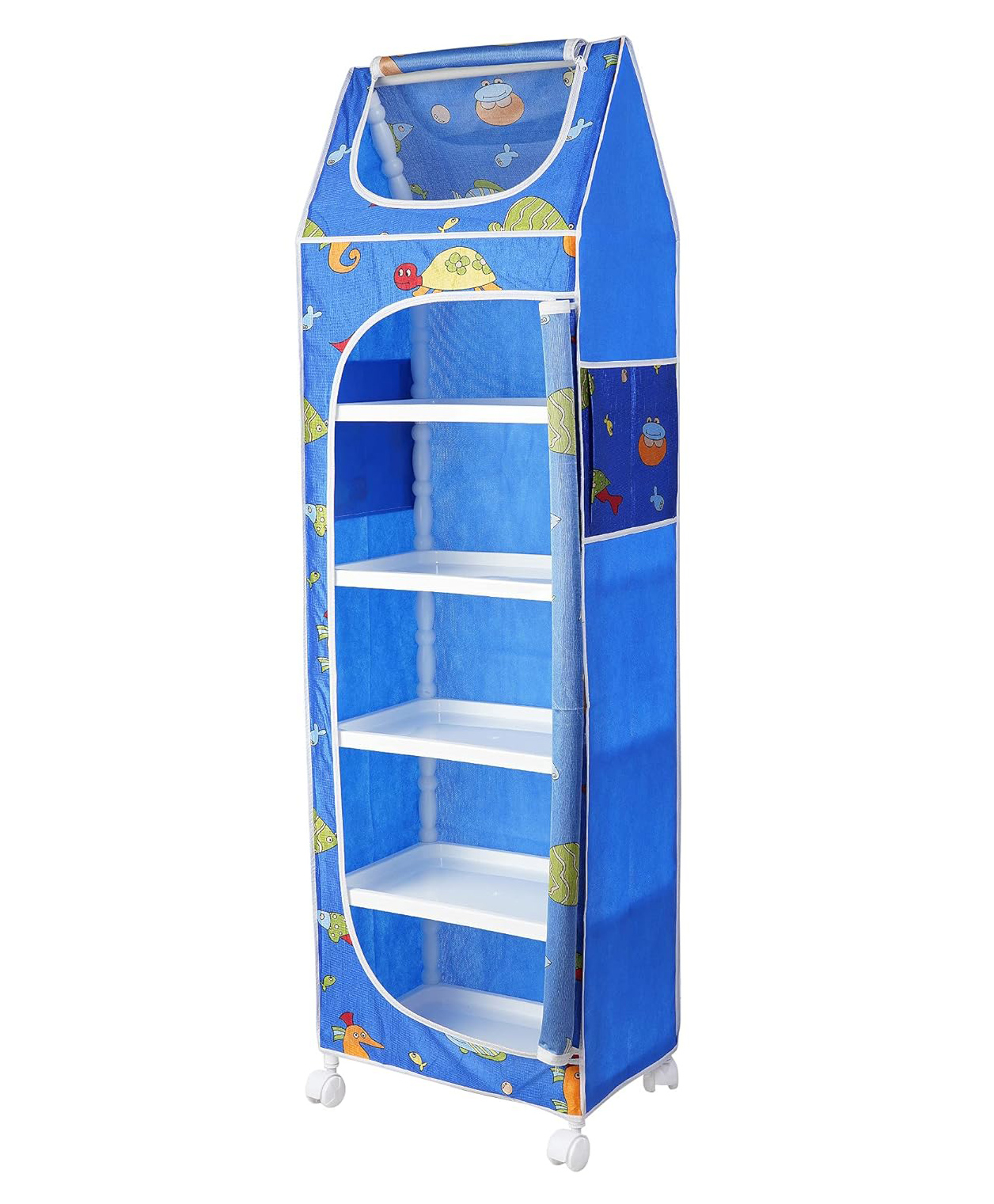 little ones Little One's   6 Plastic Shelves Baby Wardrobe Toy Organizer   Aquatic Blue   TB6 FB-picture-11