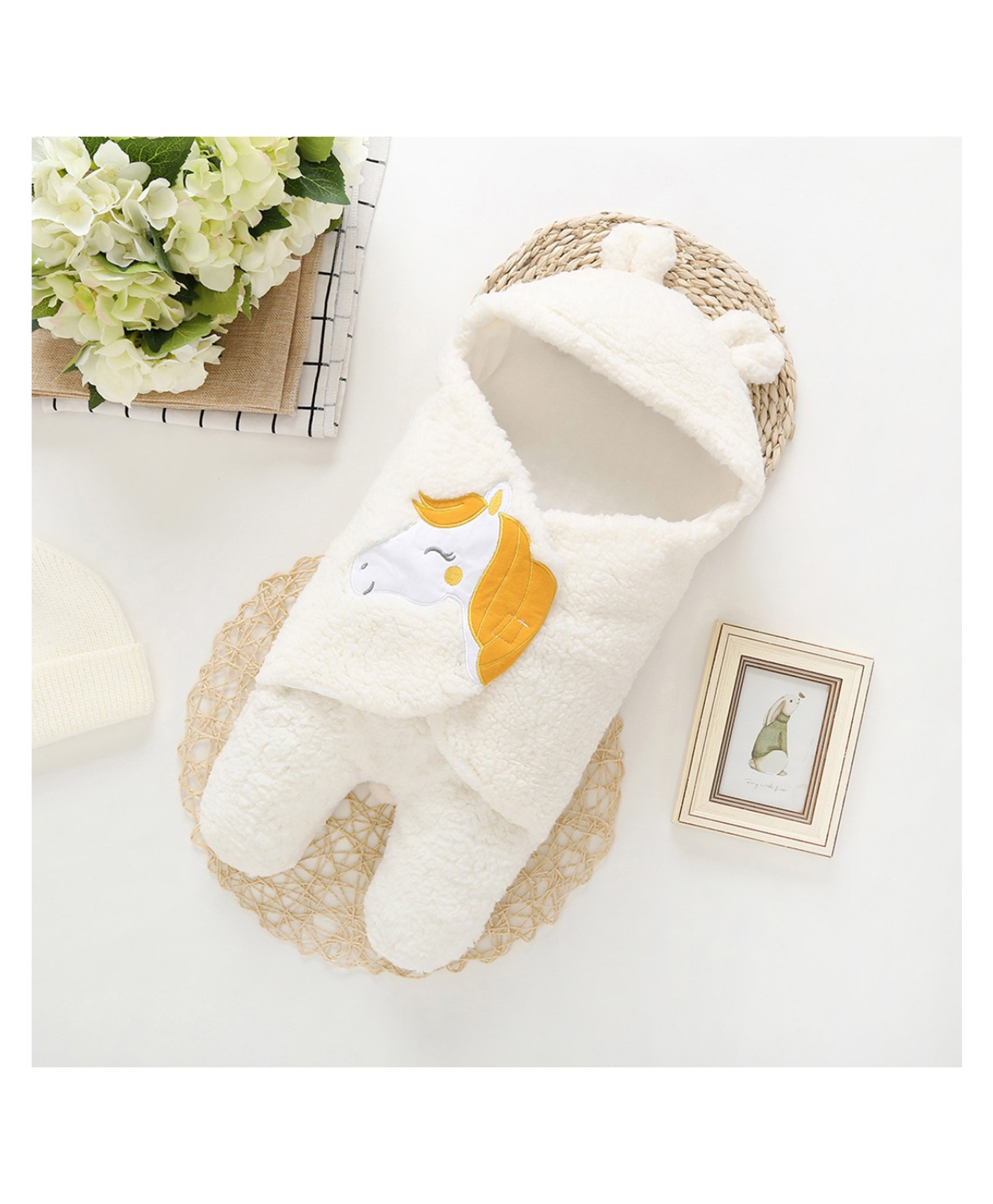 Luvlittle Wearable Hooded Blanket - White-image-14