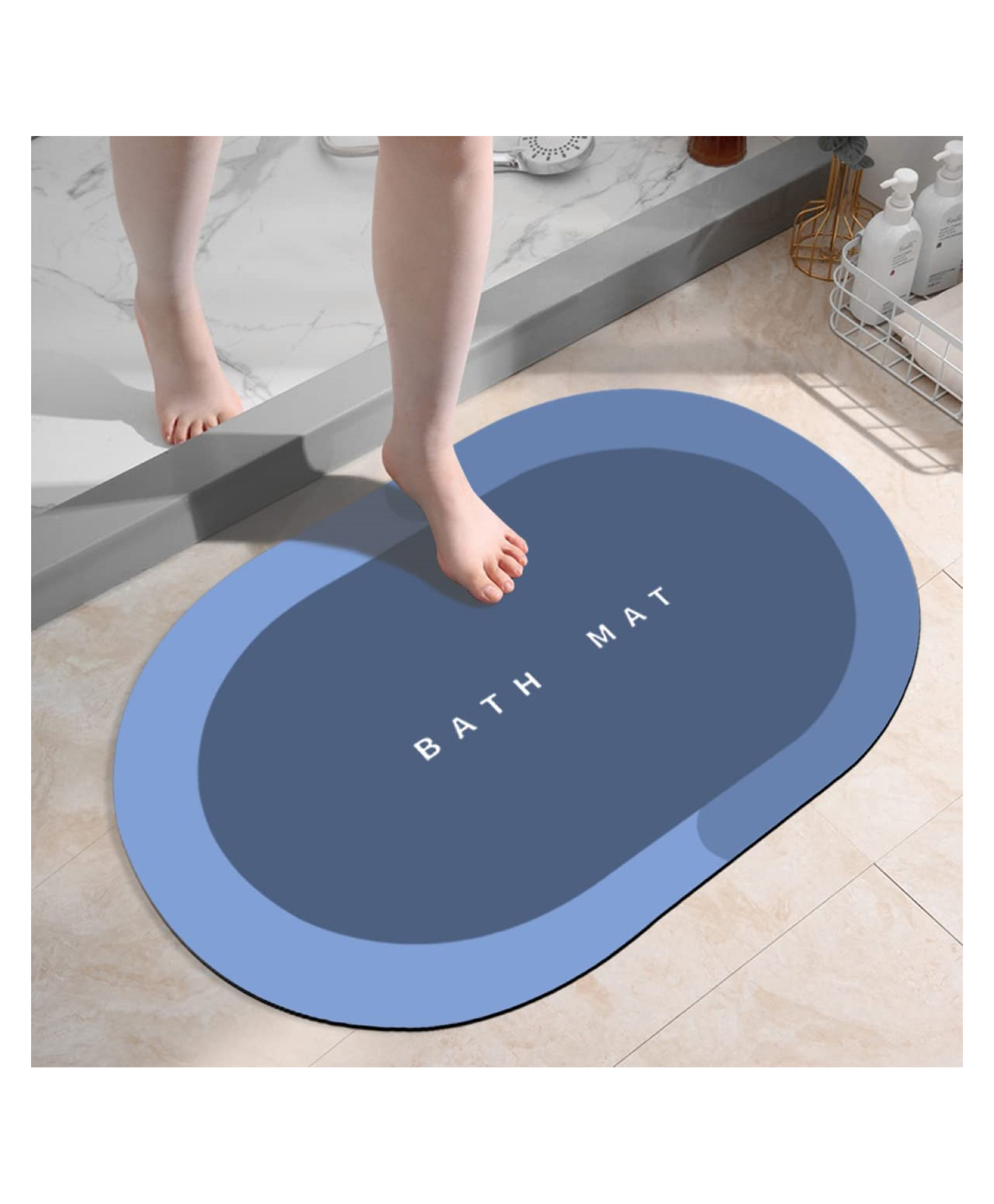 Luvlittle Welcome Door Mat Anti Slip Floor Mat for Home and Kitchen  Anti Skid Water Soaking Bathroom Mat Super Water Absorbent Rubber Foot Mat -Color May Vary-picture-27