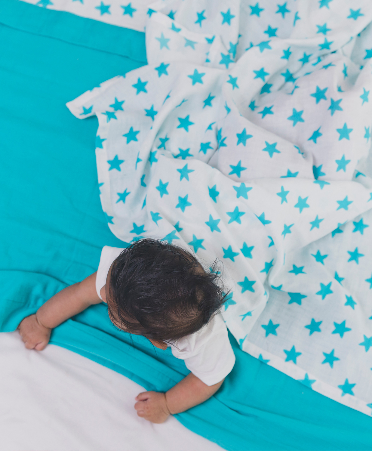 Tidy Sleep Little Star Muslin Baby Blanket Two Layer Dohar-image-14