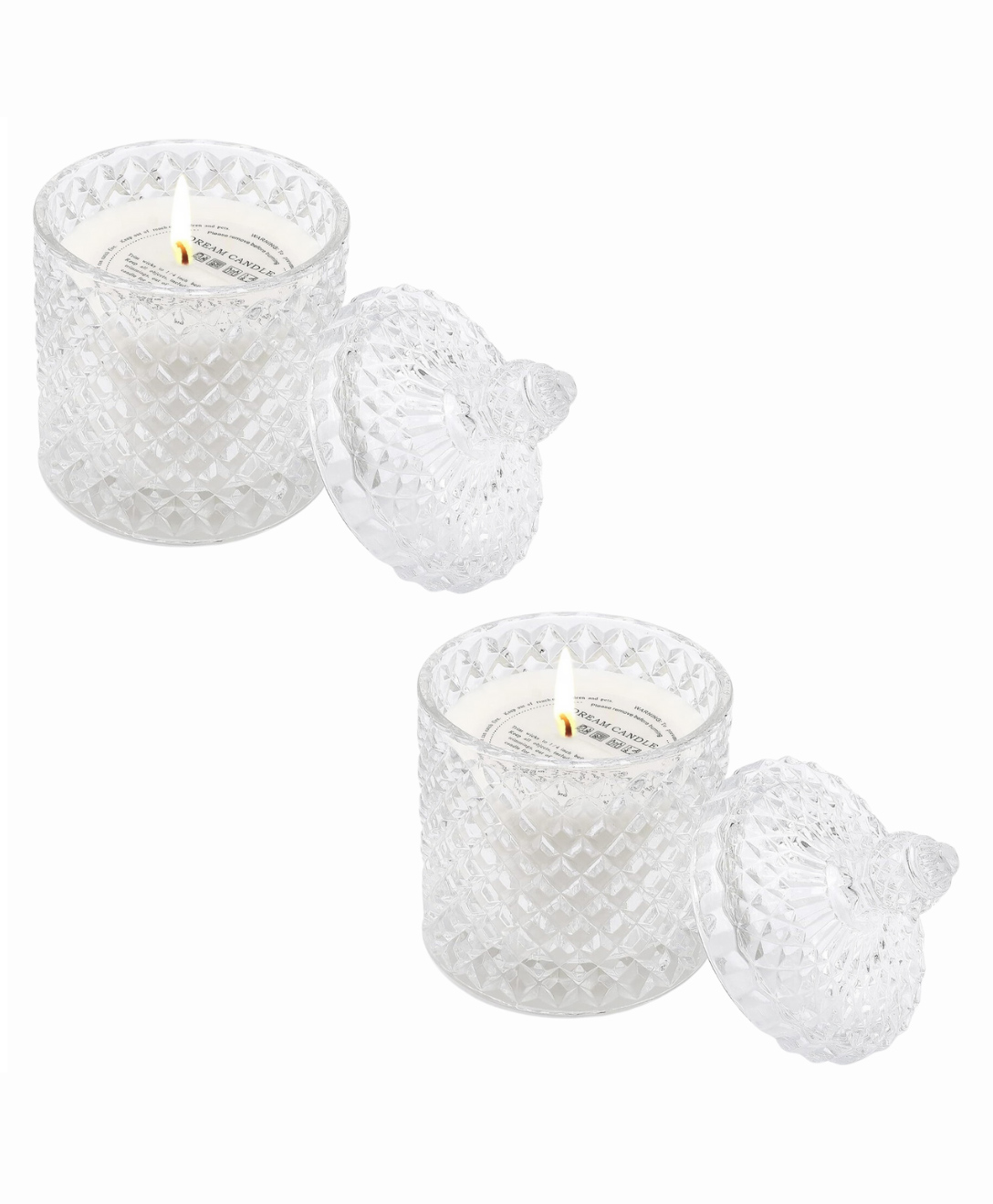 Coco Crush Rose Aromatherapy Crystal Jar Candle -100% Pure Soy Wax  Pack of 2 - 85g each (170g)-picture-28