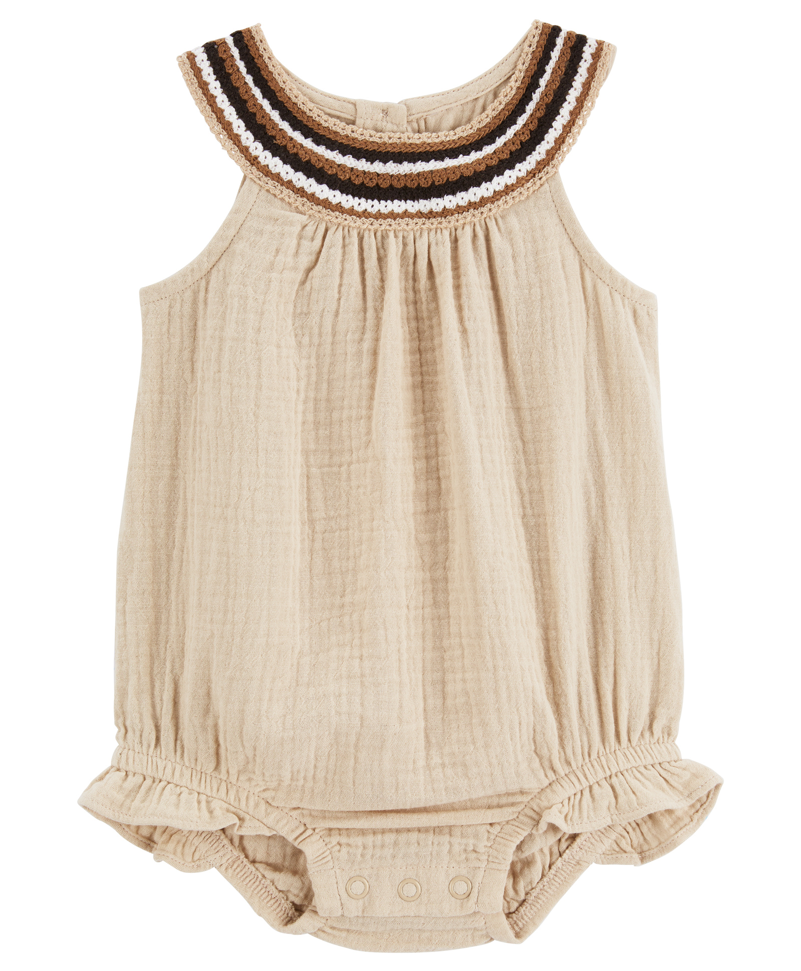 Carter's Sleeveless Onesies Solid Colour -  Tan-picture-13