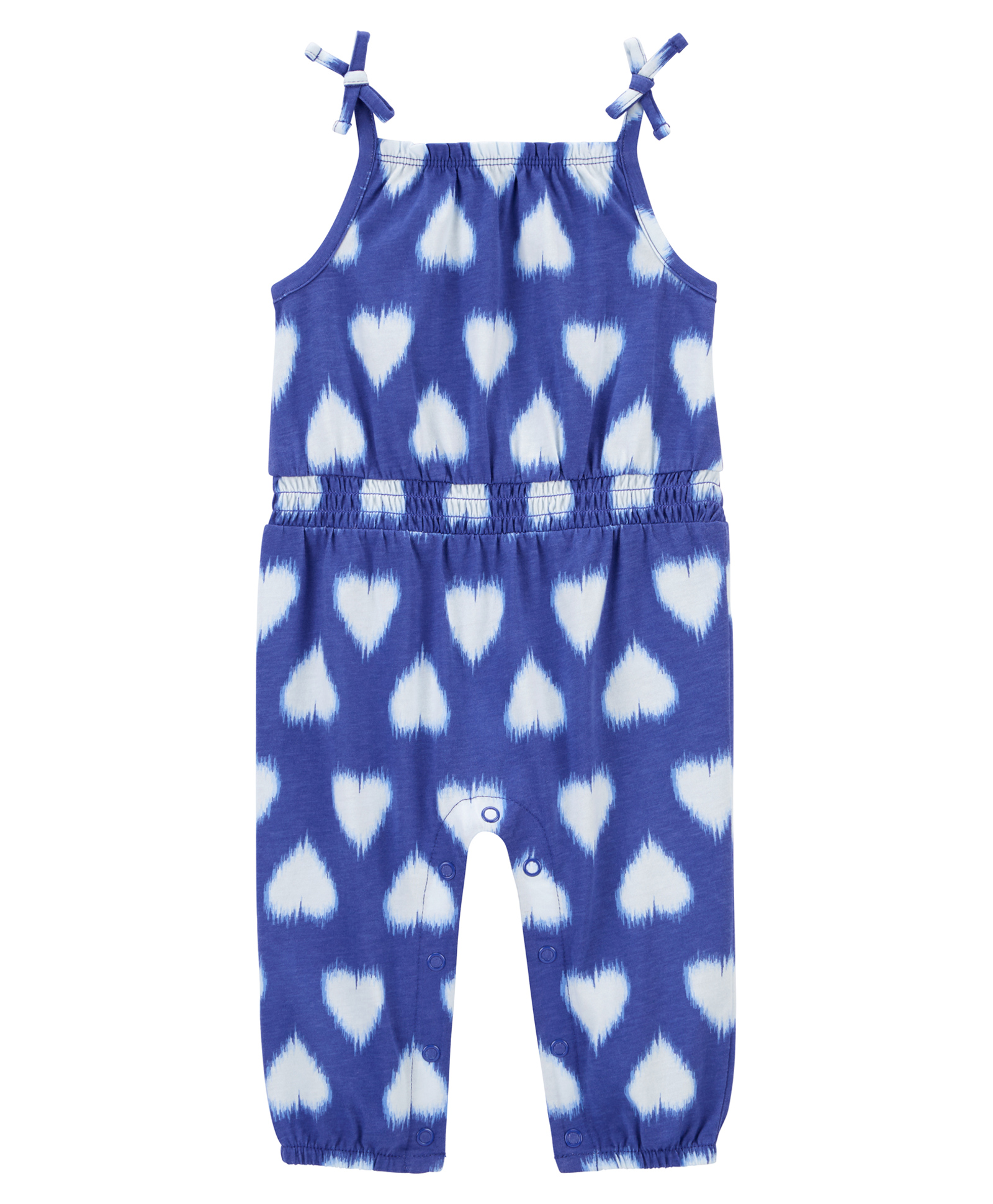 Carter's Singlet Sleeves Heart Printed Jumpsuit - Blue-picture-11