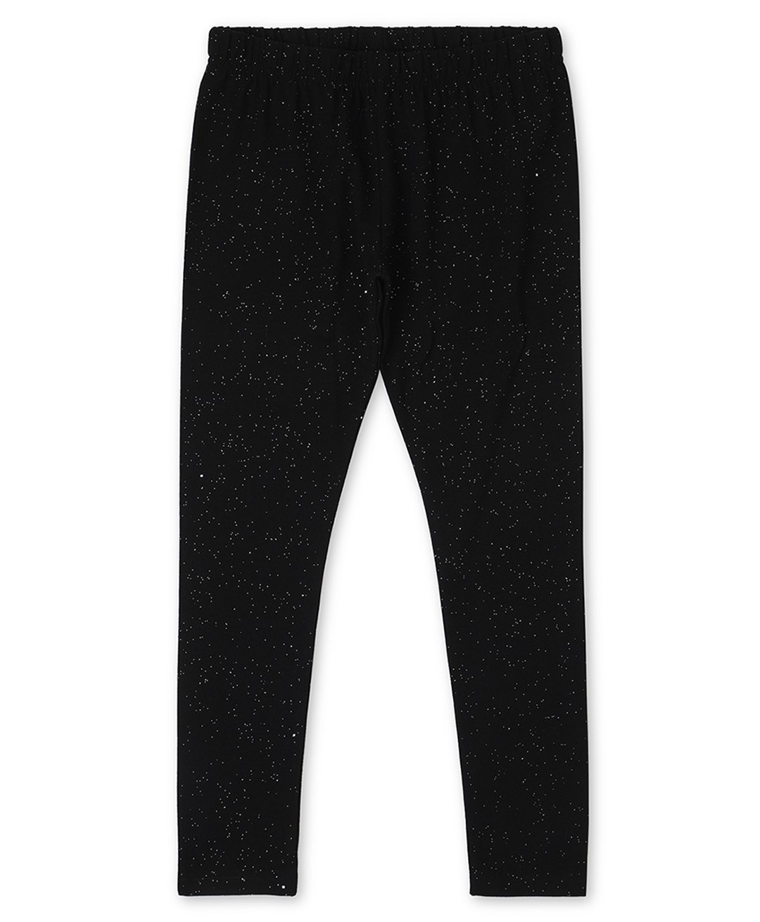 Earth Conscious  Cotton Lycra Abstract Dots Printed Leggings - Black-image-29