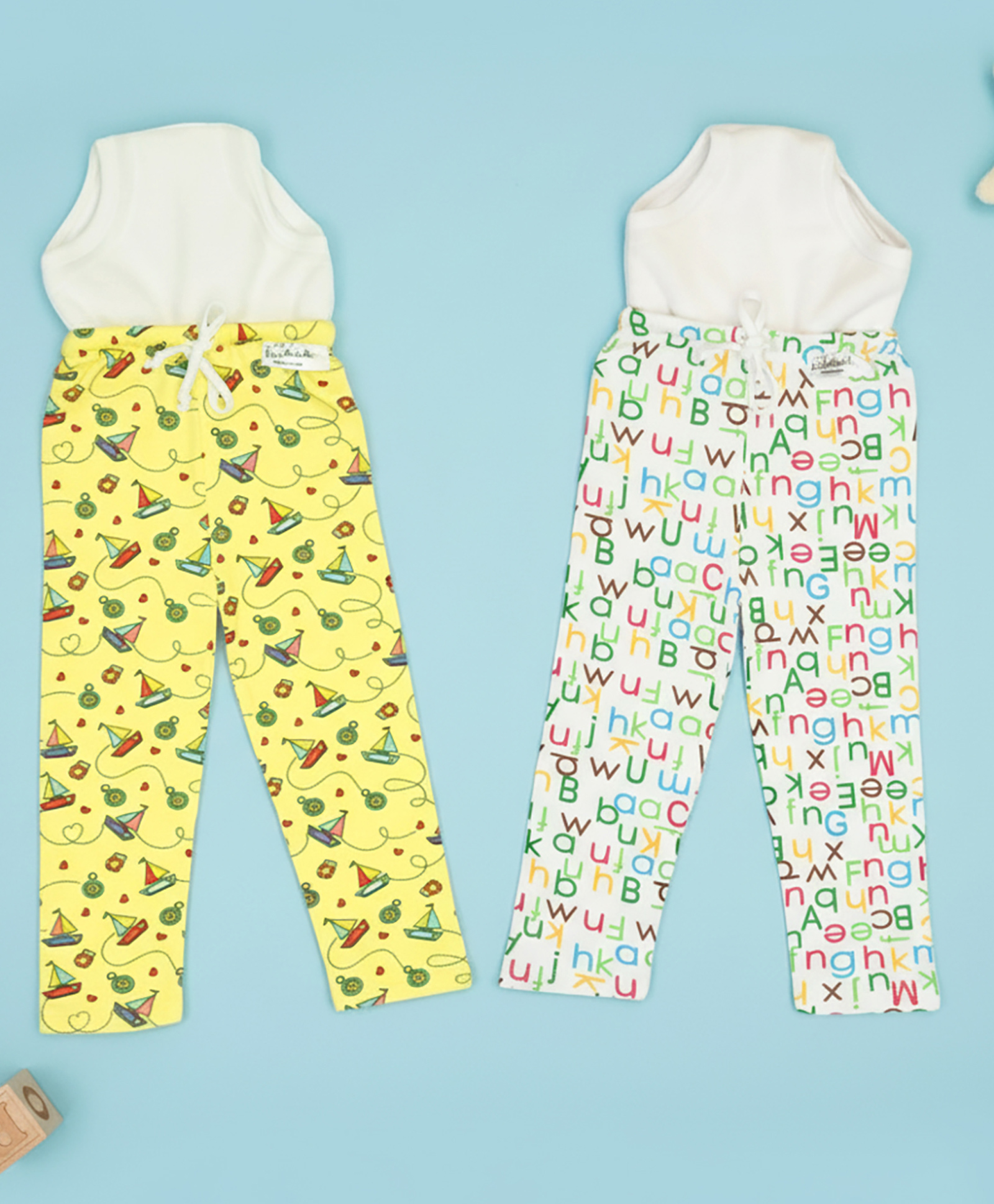 Snugkins Diaper Pants Potty Training Pajamas for Toddlers Boys and Girls. 100% Cotton. Size 2 Fits 2  3 years - Pack of 2-image-33