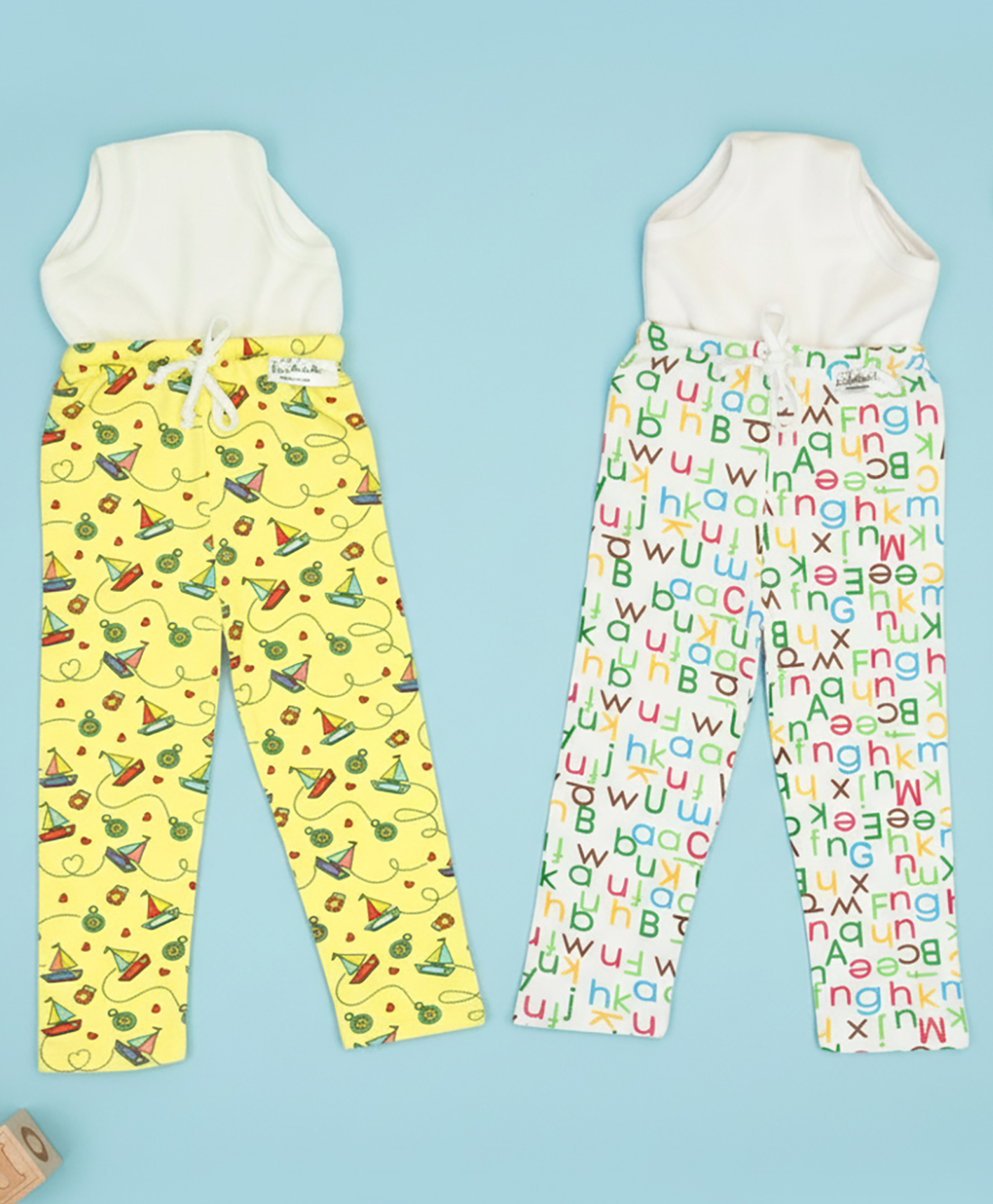 Snugkins Diaper Pants Potty Training Pajamas for Toddlers Boys and Girls. 100% Cotton. Size 3 Fits 3  4 years - Pack of 2-image-39