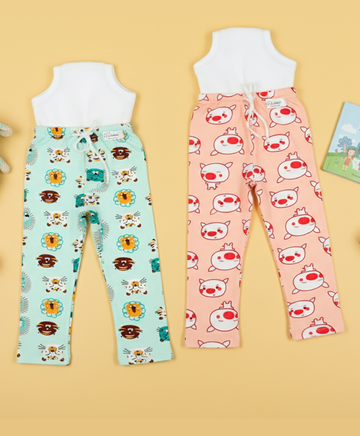 Snugkins Diaper Pants Potty Training Pajamas for Toddlers Boys and Girls. 100% Cotton. Size 3 Fits 3  4 years - Pack of 2-picture-45