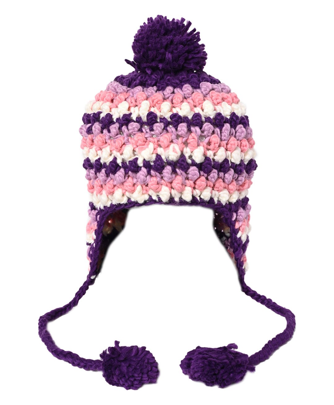 Kid-O-World Colour Blocked Woven Pattern Detailed  Cap - Blue-image-6