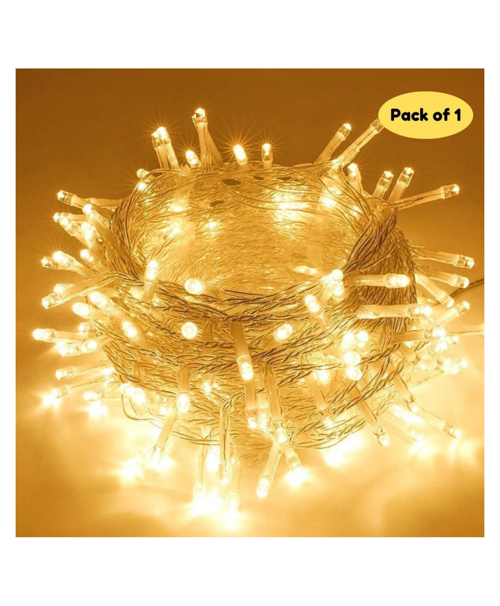 Bubble Trouble Warm White Led Serial Lights for Decoration - String Lights for Home Decoration 10 Meter Pack of 1)-image-3
