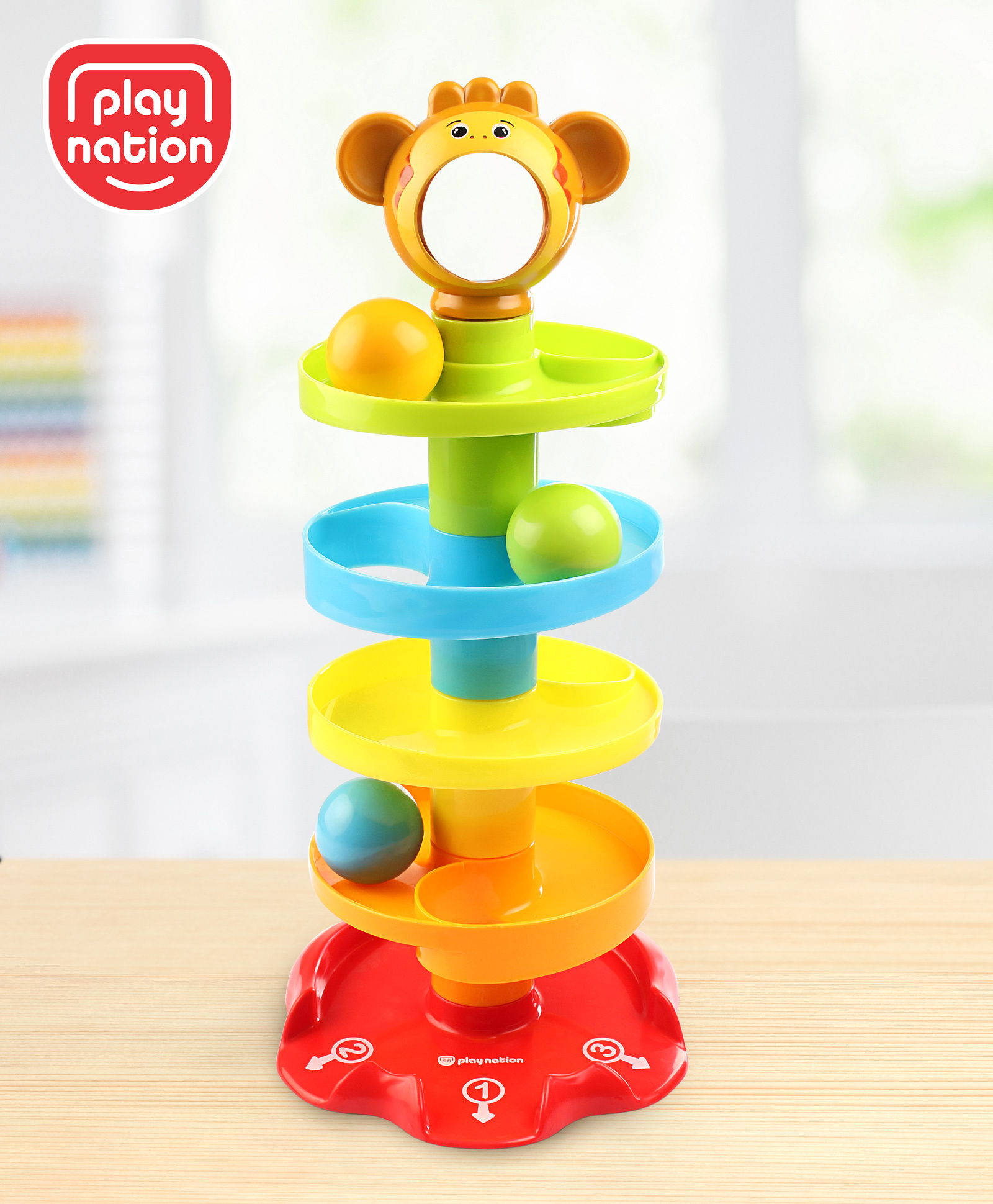 Play Nation Roll Ball Giraffe  Shaped Set - Multicolour-picture-31