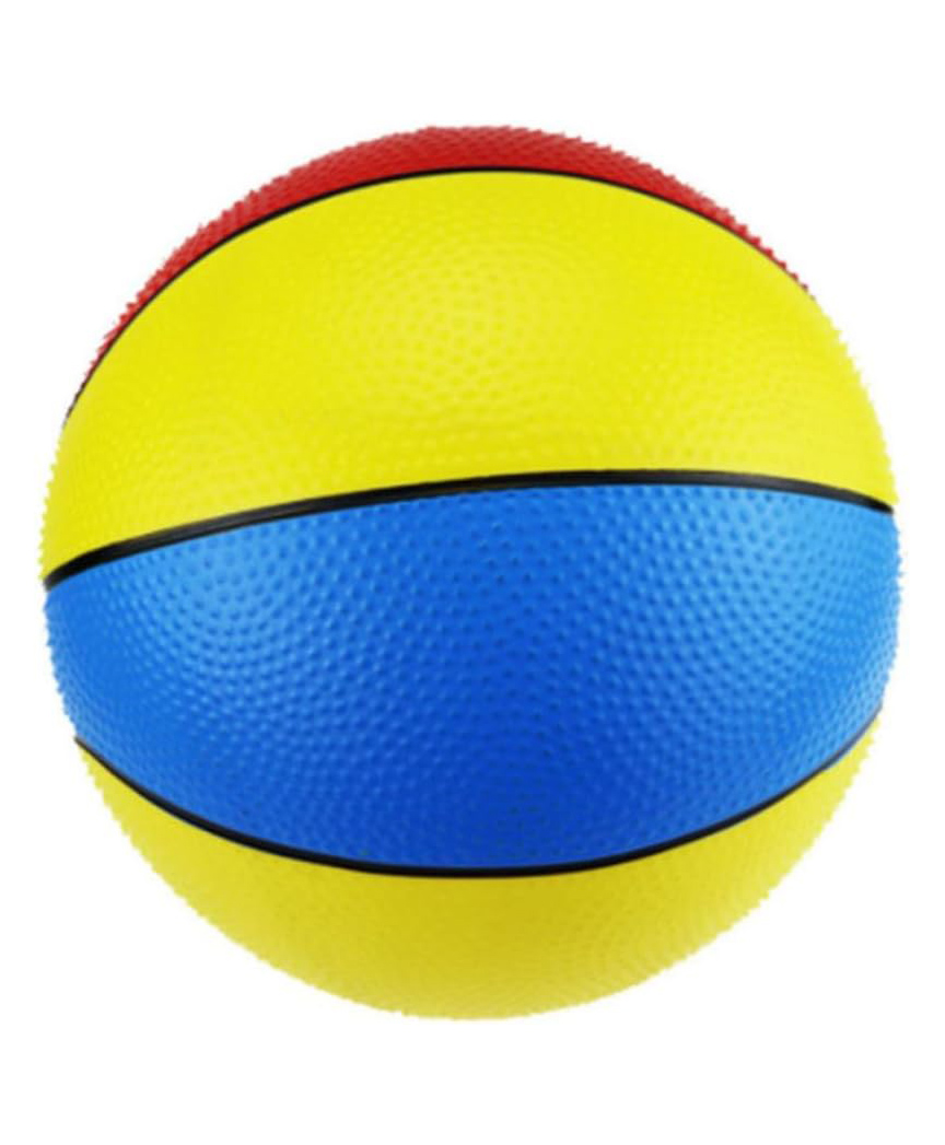 Sanjary Basketball for Kids Colorful Basketball  Extra Grip Silicon Rubber Beach Ball Sports Outdoor Game Inflatable Ball (Color May Vary)-picture-18