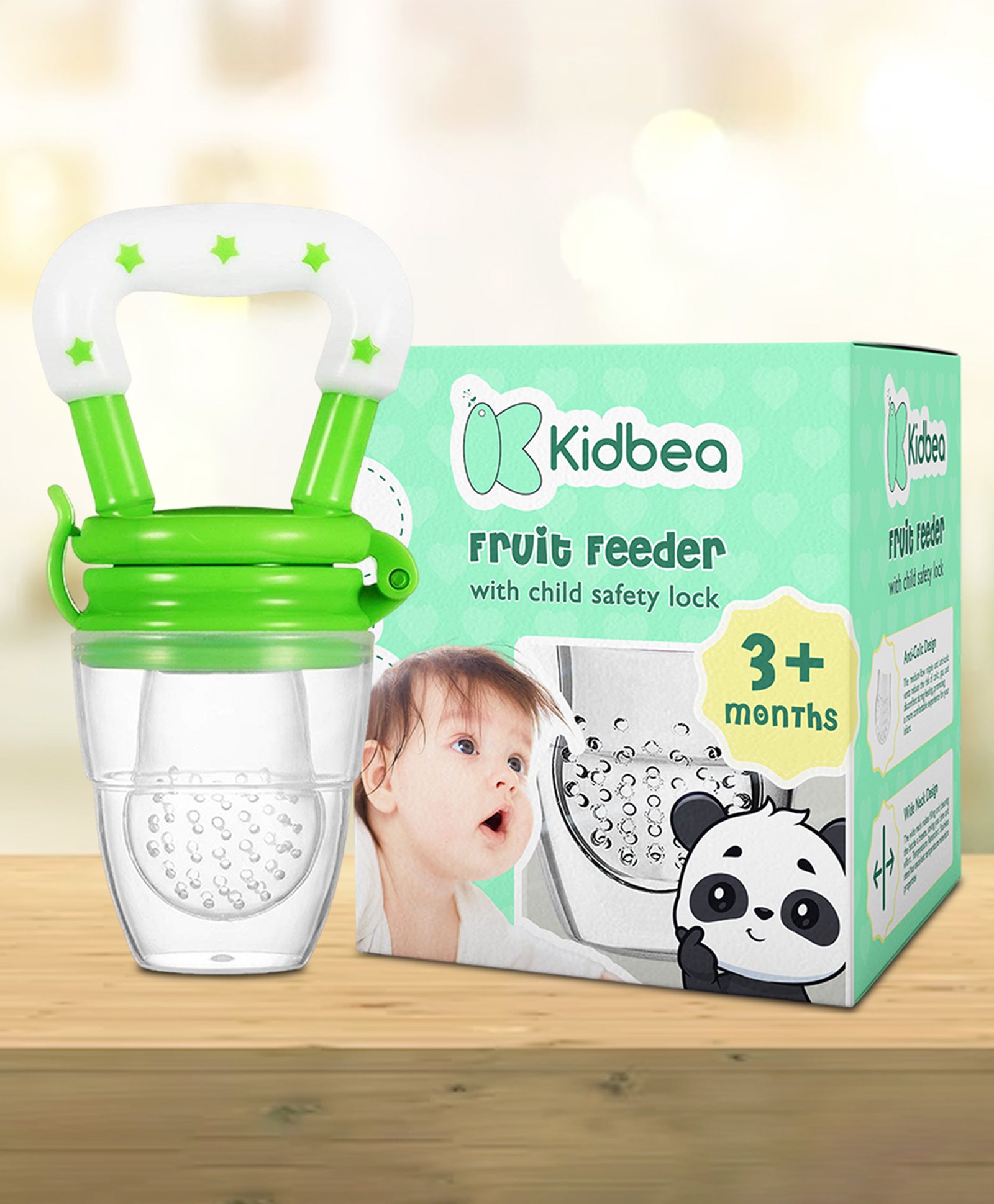 kidbea KidbeaSilicone Food & Fruit Nibbler - Green-picture-10