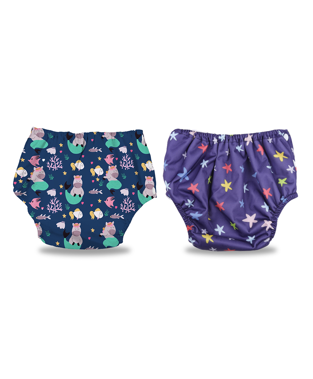 Chinmay Kids Baby Swim Diaper Waterproof Reusable Leakproof Adjustable Infant Pool Pant Boys And Girls Swim Diaper- Blue