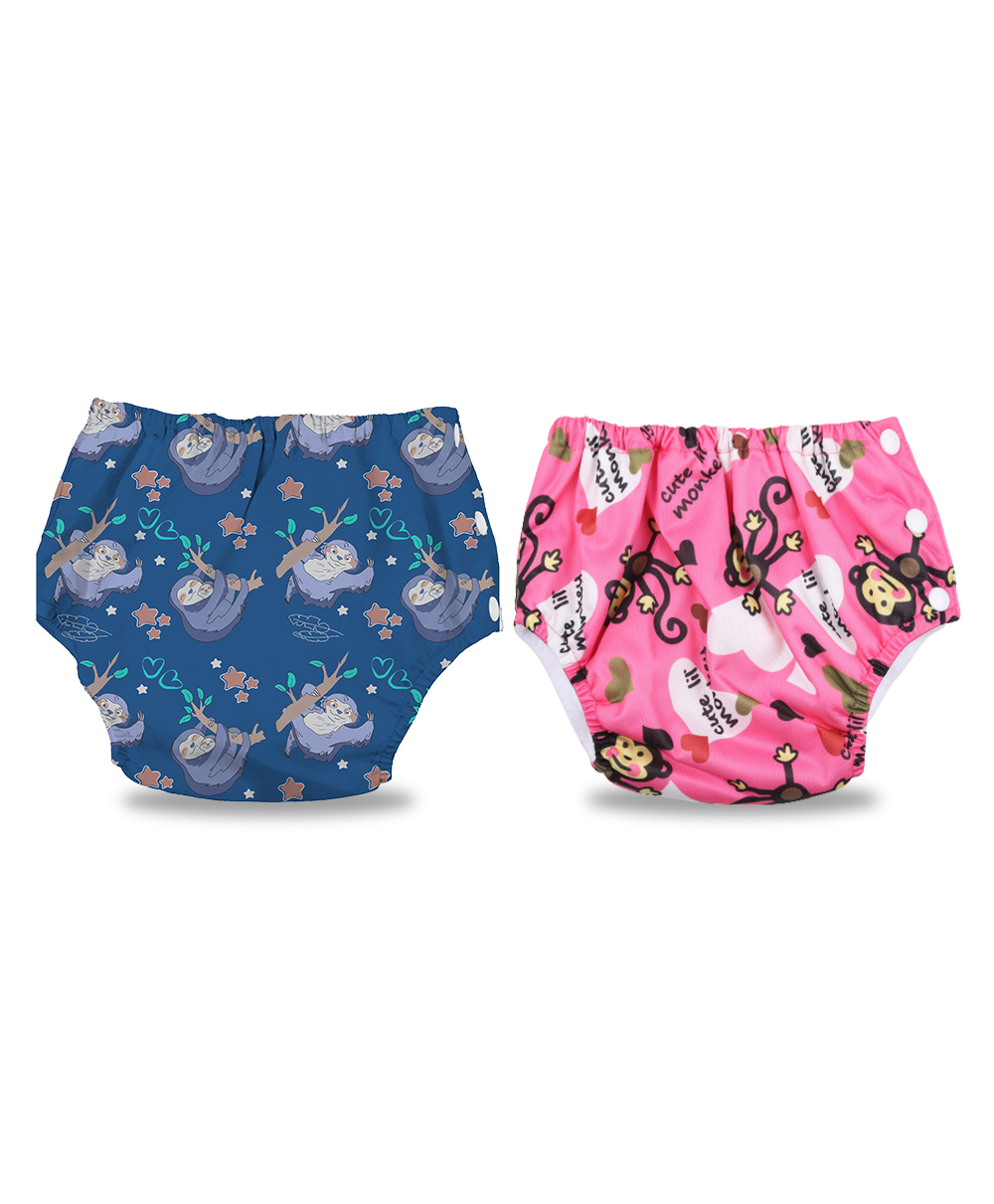 Chinmay Kids Baby Swim Diaper Waterproof Reusable Leakproof Adjustable Infant Pool Pant Boys And Girls Swim Diaper- Blue Pink-image-13