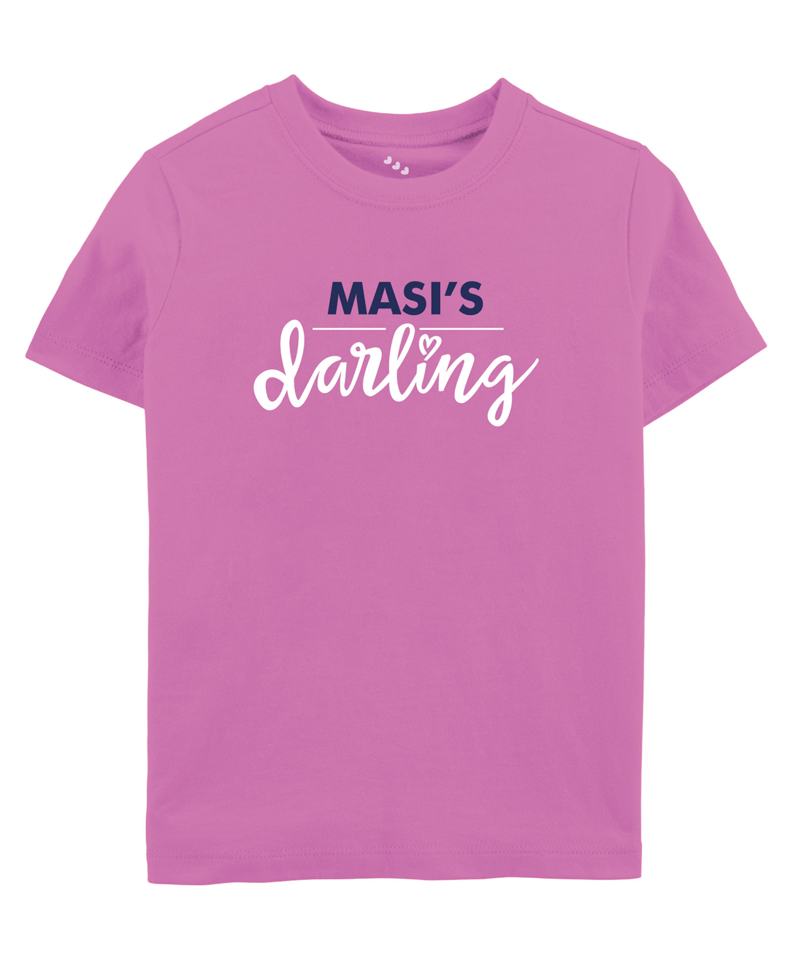 Zeezeezoo Half Sleeves Maasis Darling Text  Printed Tee - Pink-image-26