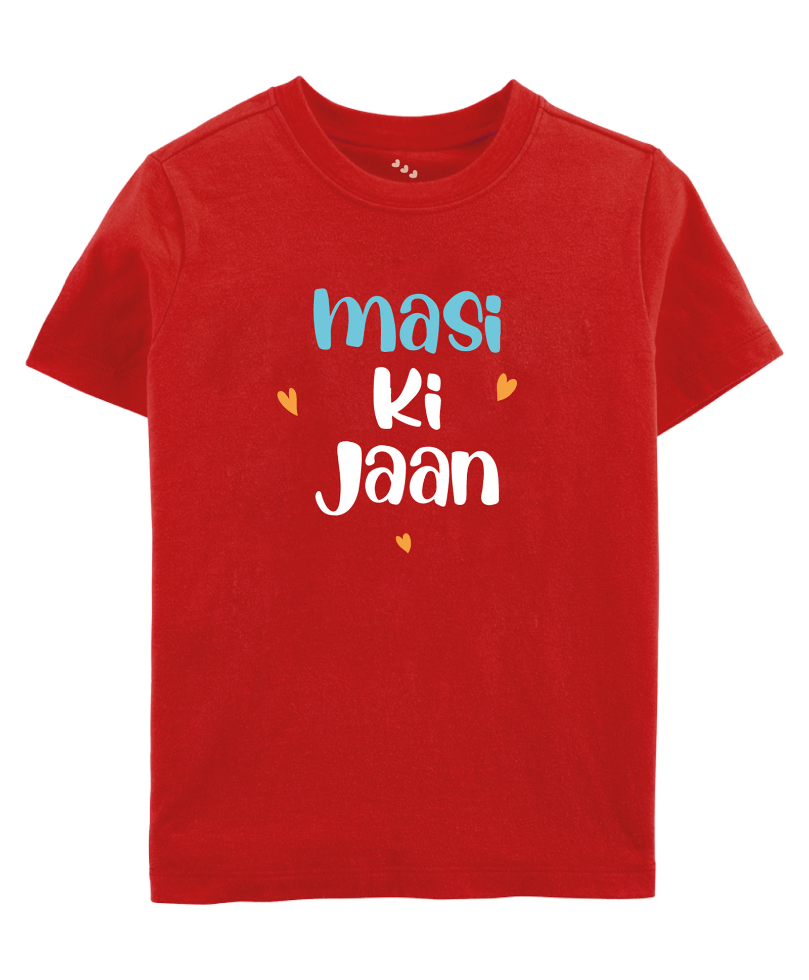 Zeezeezoo Half Sleeves Maasi Ki Jaan Text Printed Tee - Red-picture-20
