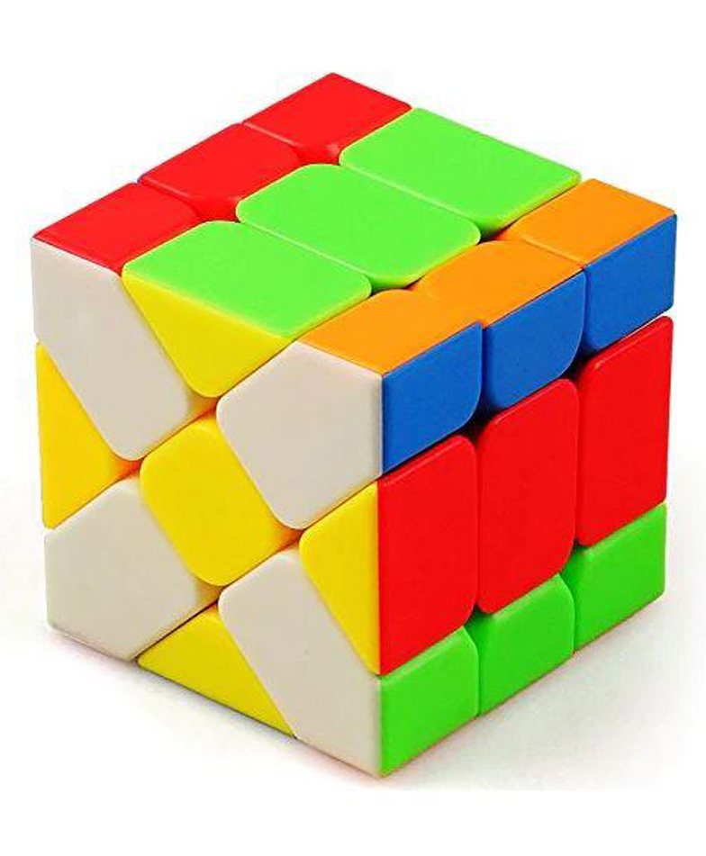 Sanjary Fisher Cube 3x3x3 Smooth Magic Stickerless Cube - Multicolour-image-45