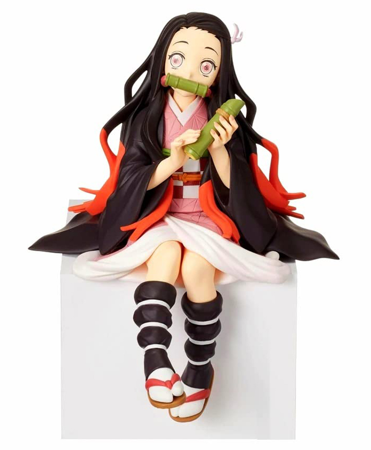QUIRKMALL Nezuko Demon Slayer Sitting Action Figure Limited Edition for Car Dashboard Decoration Cake Office Desk & Study Table-picture-11