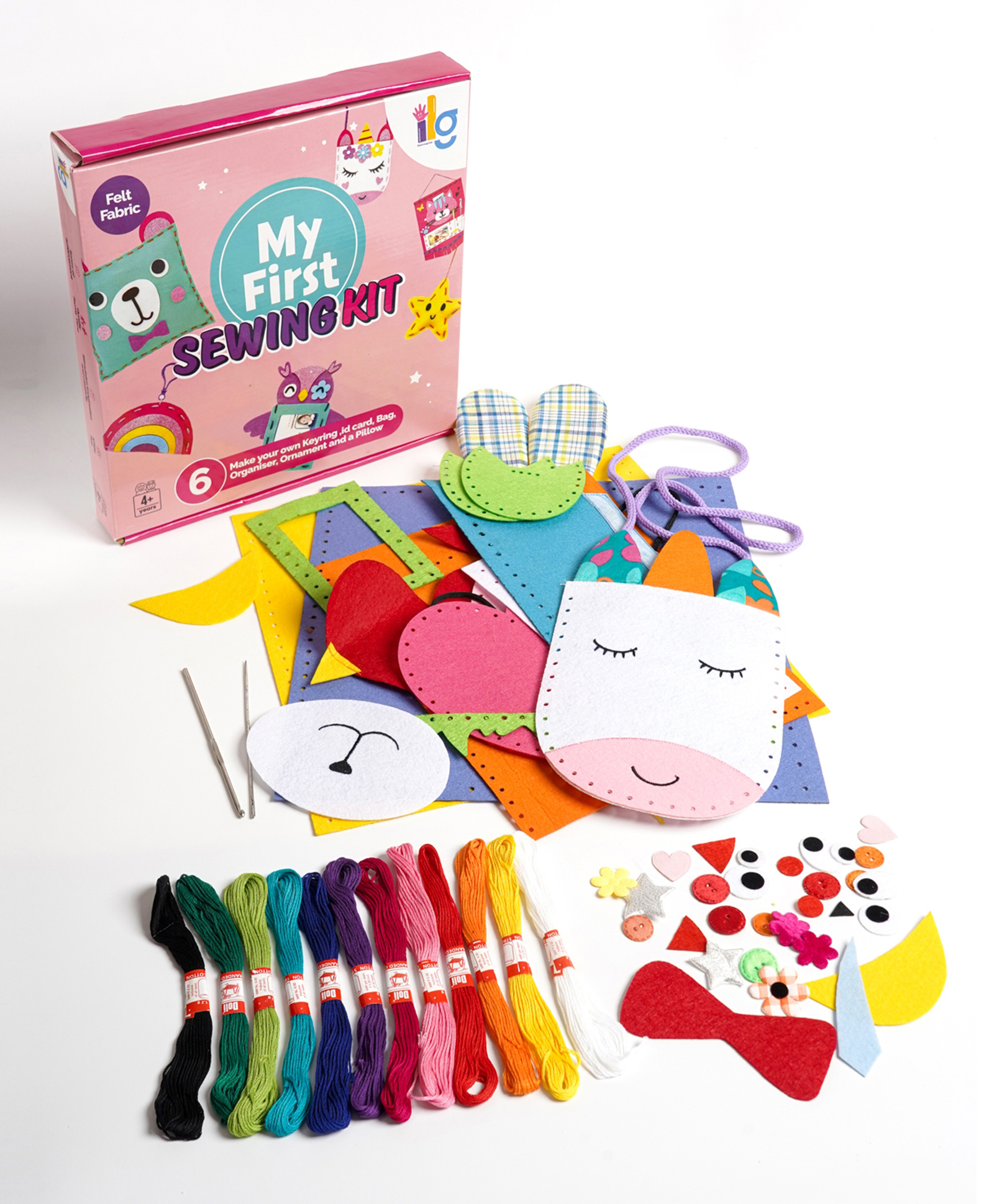 ilearnngrow DIY Sewing Art & Craft Kit Bundle - Learn and Create Six Charming Project-picture-15