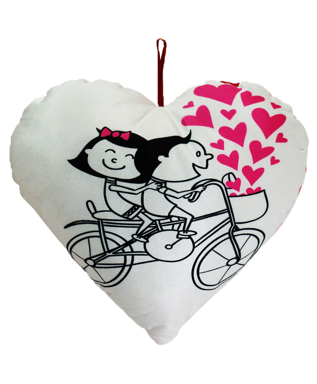 Muren Heart Shape Love Cushion - Multicolor(Design and color may Vary)-image-37