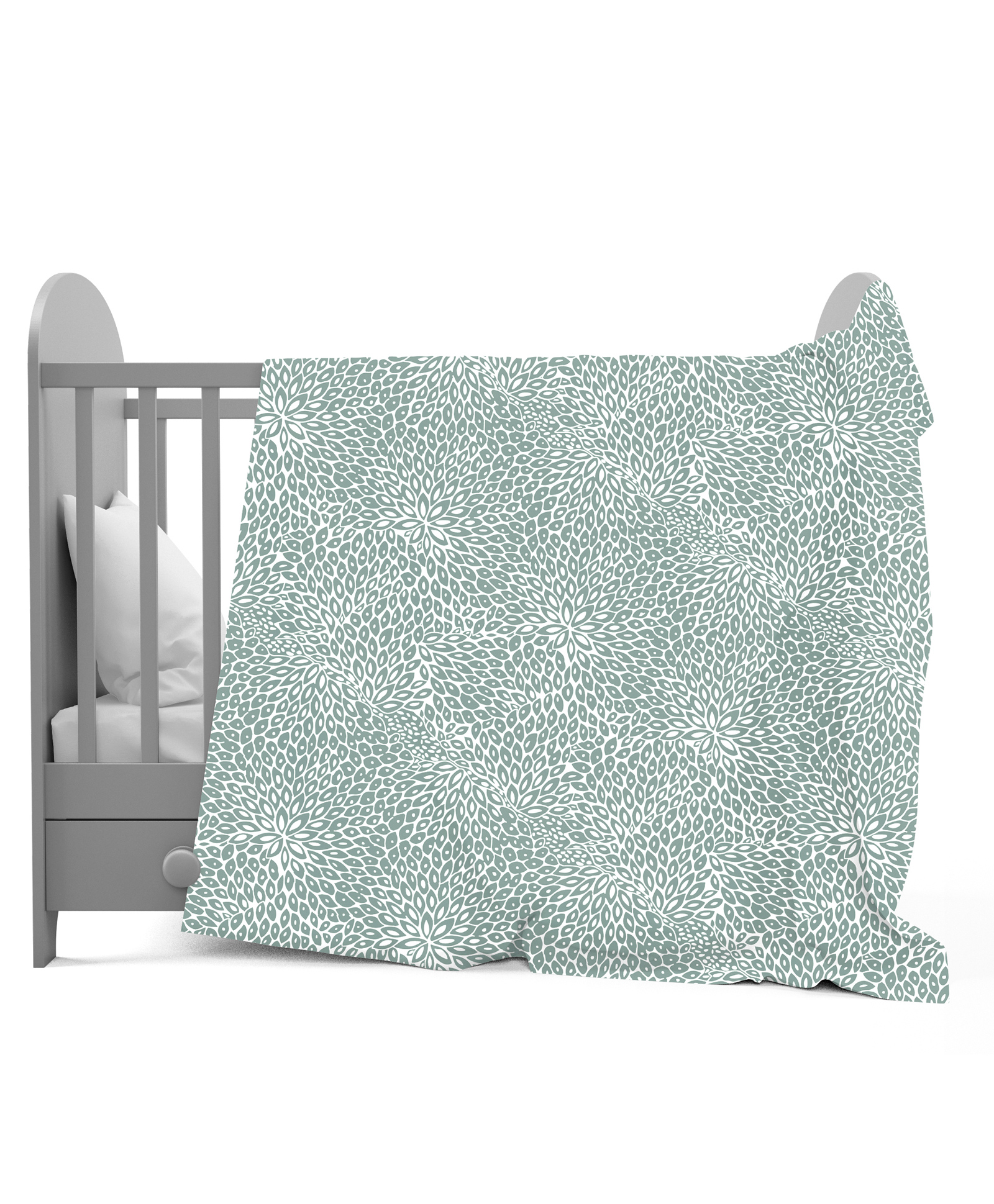 Divine Casa 120 GSM Microfiber Single Kids Dohar Blanket For Toddler- Grey and White-picture-12
