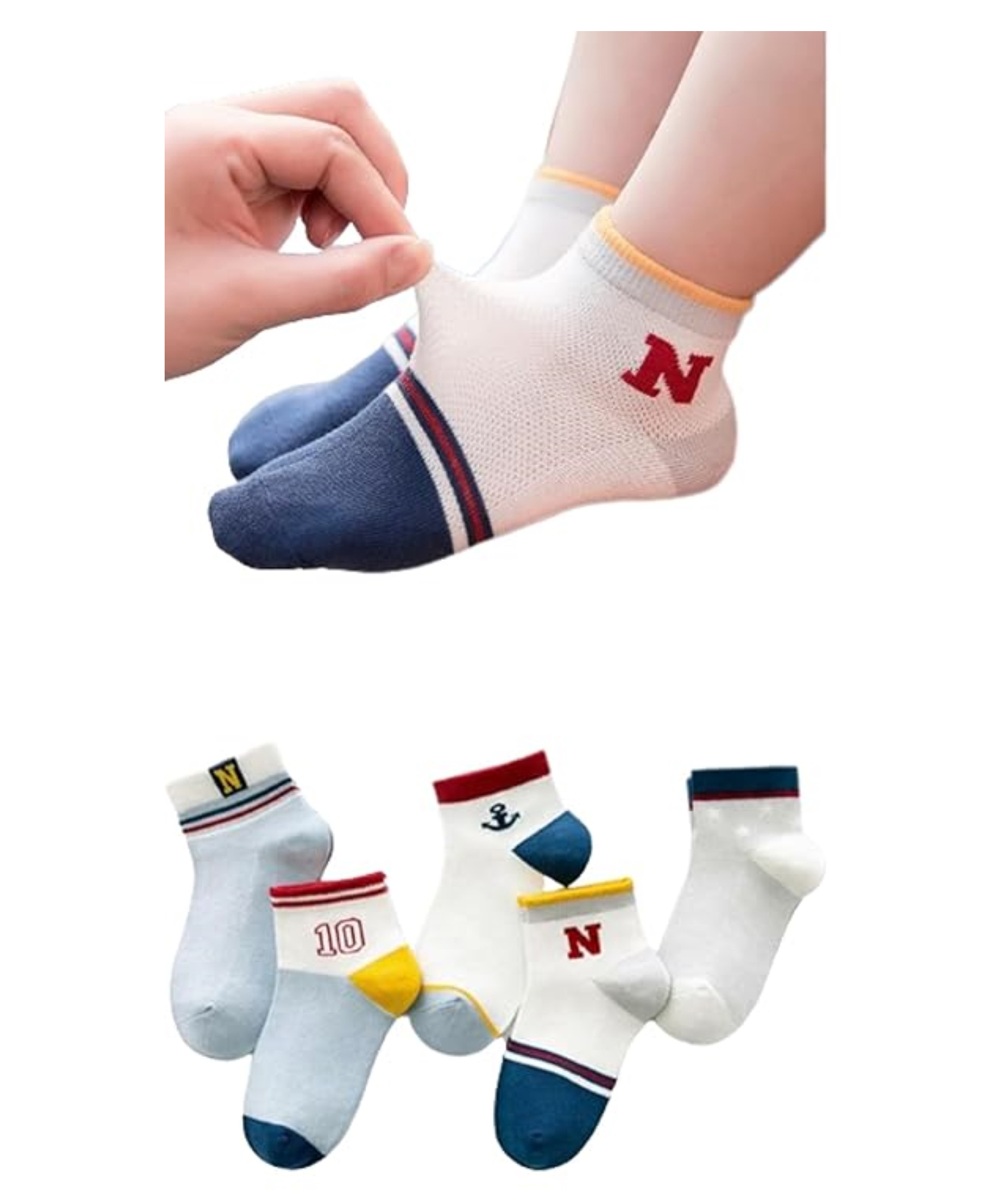 MOMISY 5 Pairs Tube Socks Toddlers Infant Solid Color Boat Spring and Autumn Socks Stretch Baby kids Sock-picture-22