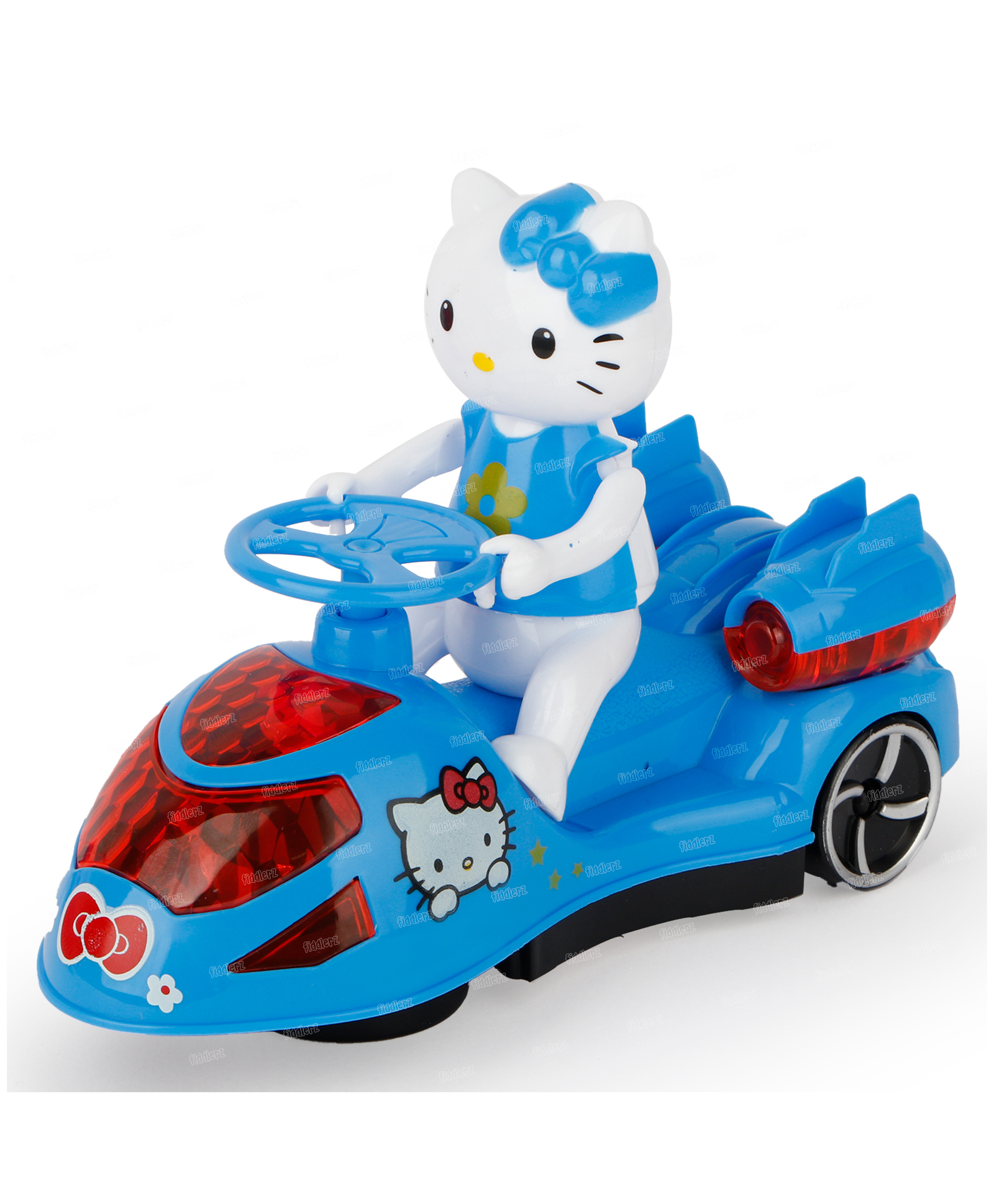 Kitty Baby Musical Toys with Bump and Go Action 3D Lights and Music - Blue-image-30