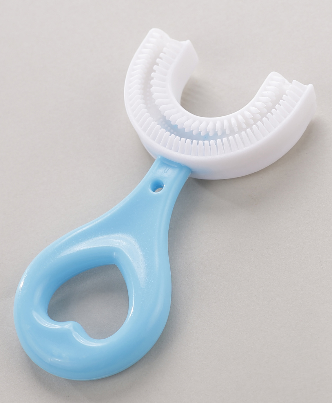 Kritiu Soft Sillicone U-Shaped Toothbrush - Blue-image-25