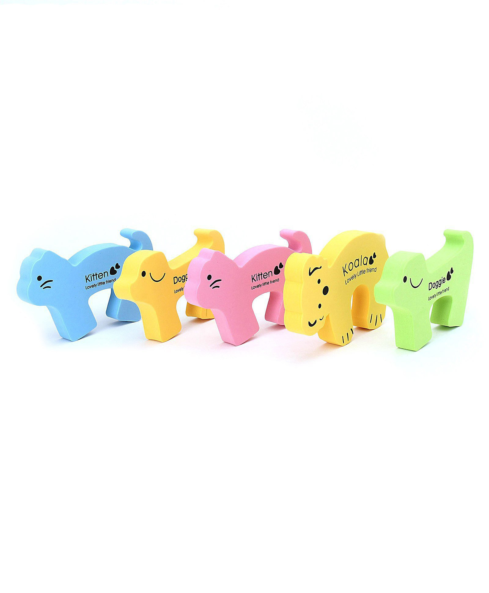 Animal Shaped Door Stoppers & Guards Pack of 5 - Multicolor-image-29
