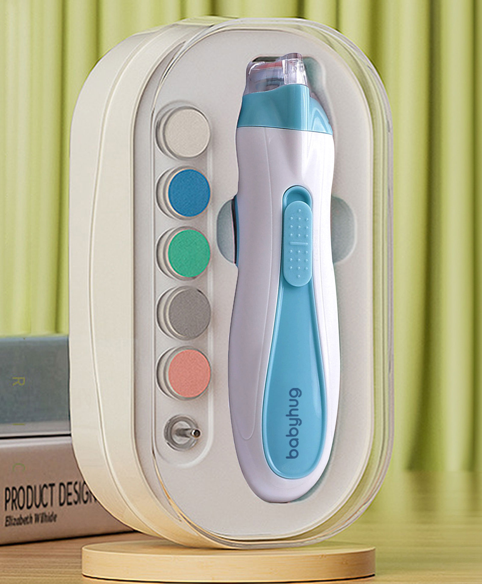 Babyhug 7 in 1 Electric Nail Clipper - Blue-image-16