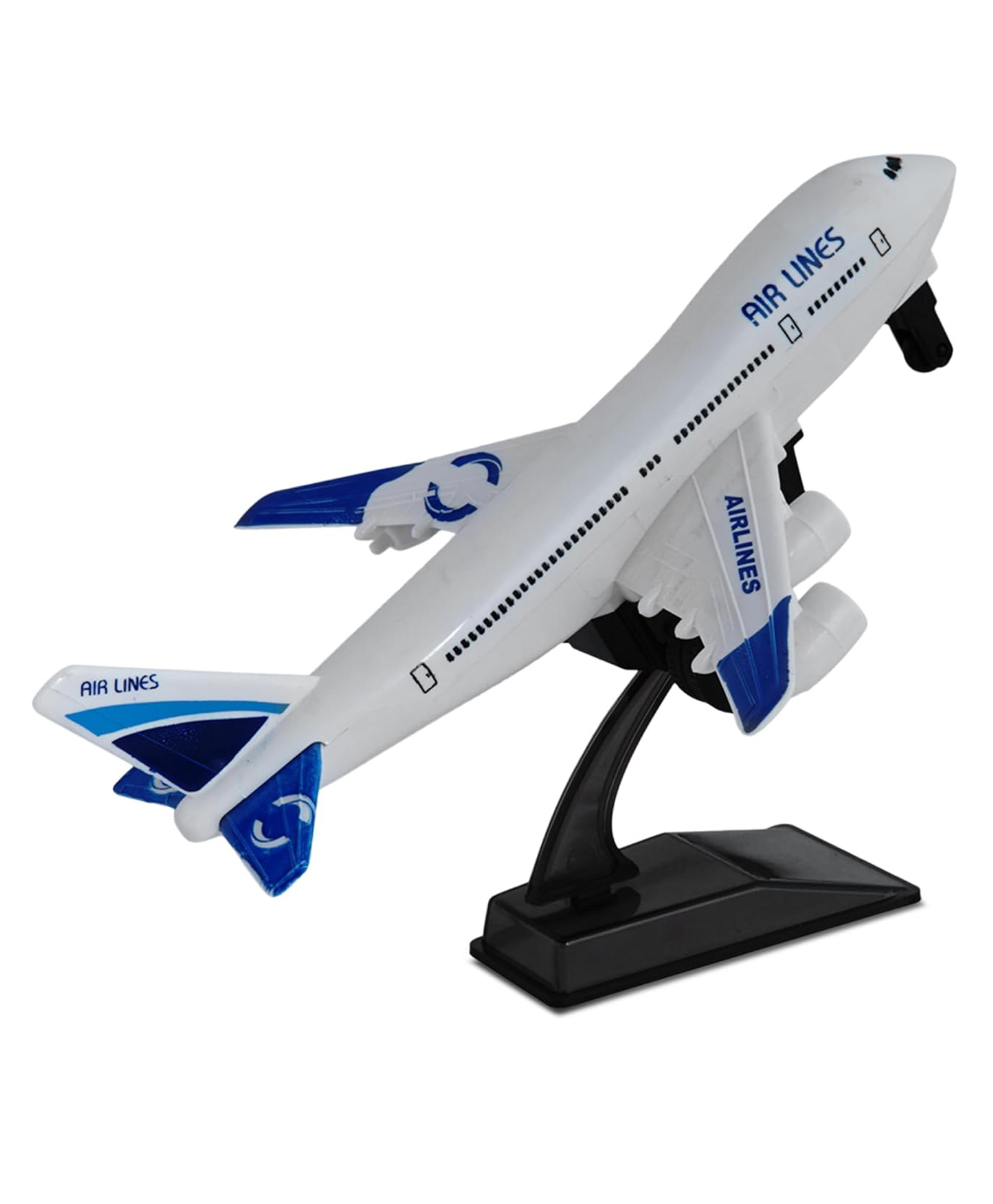 VGRASSP Airplane Toy Model Airbus Children Educational Realistic Design Fixed Wing Pull Back No Sharp Edges Toy with Display Stand and Runway for Children-picture-11