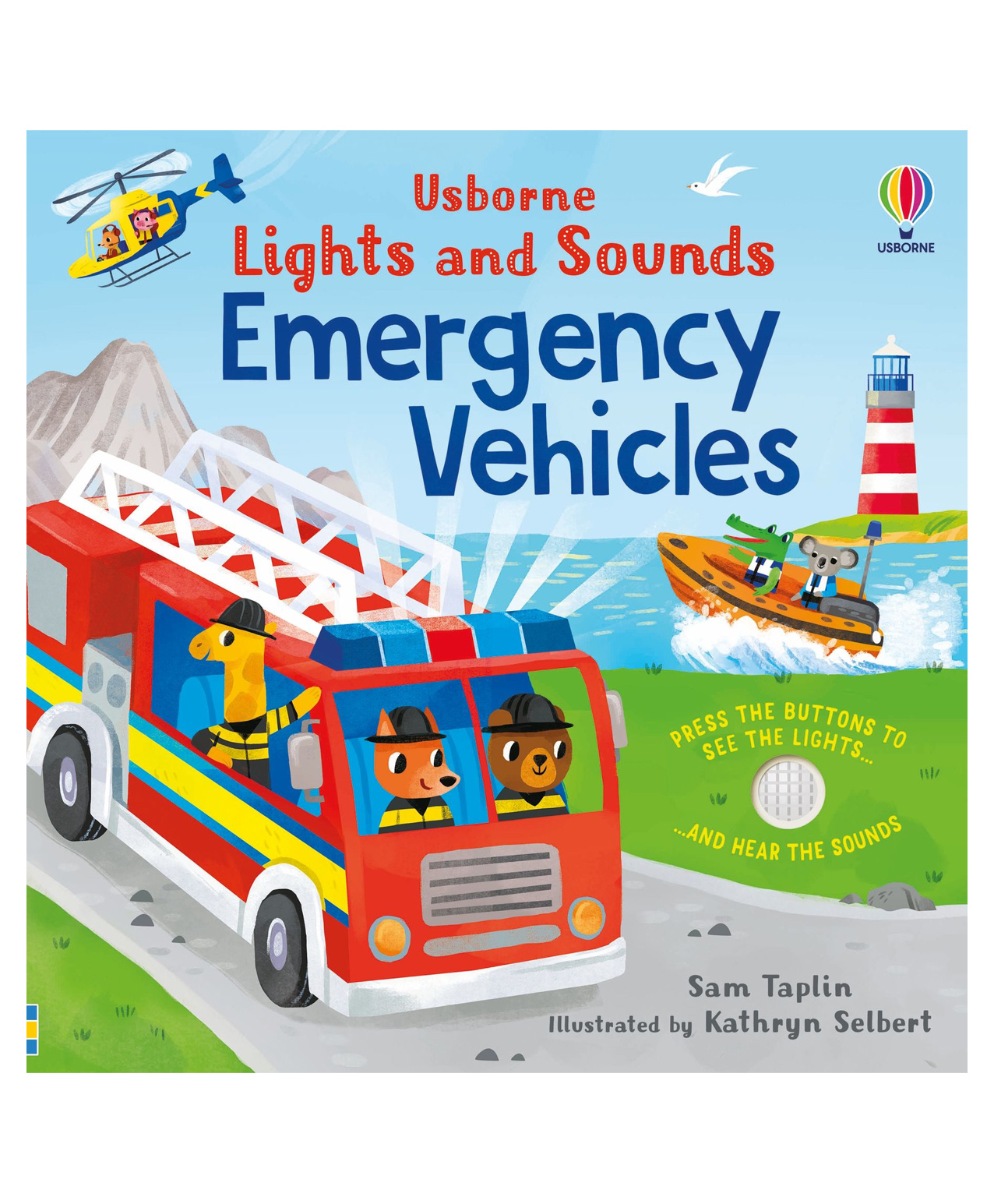 Usborne Lights and Sounds Emergency Vehicles by Sam Taplin - English-image-30