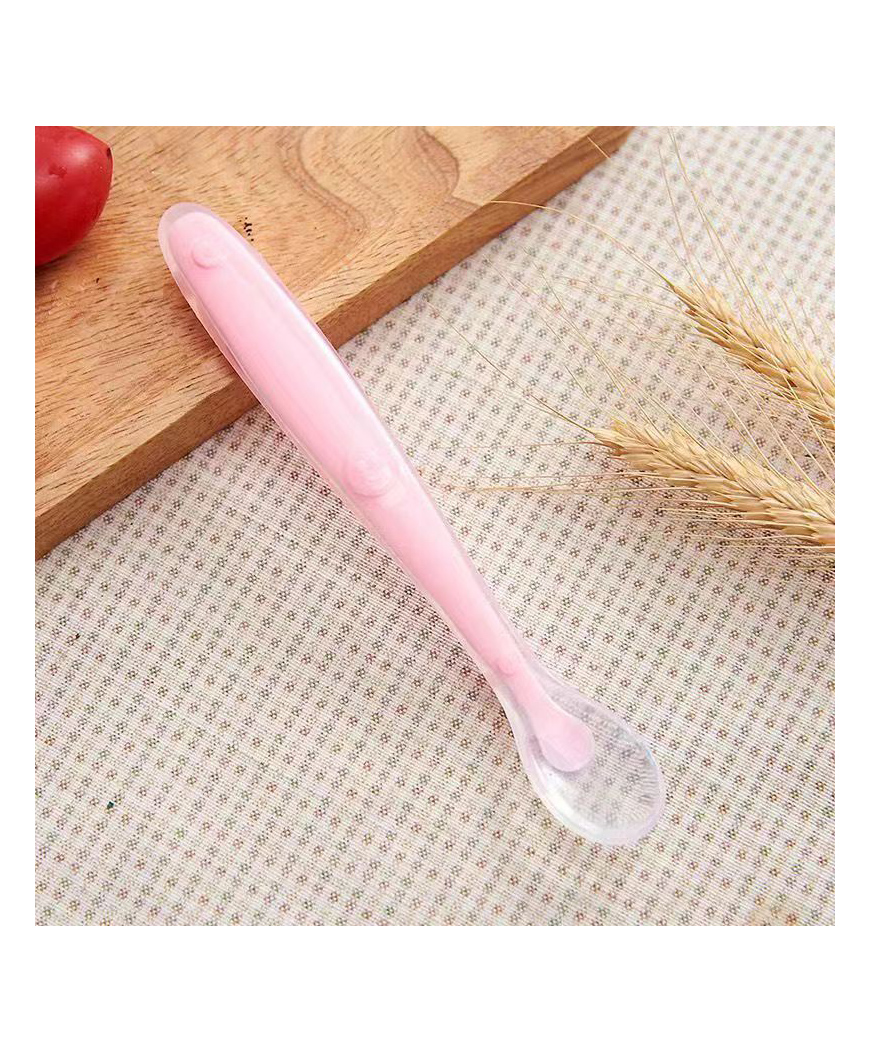 Domenico Baby Love Soft Tip Silicone Gel Spoon - Pink-picture-41