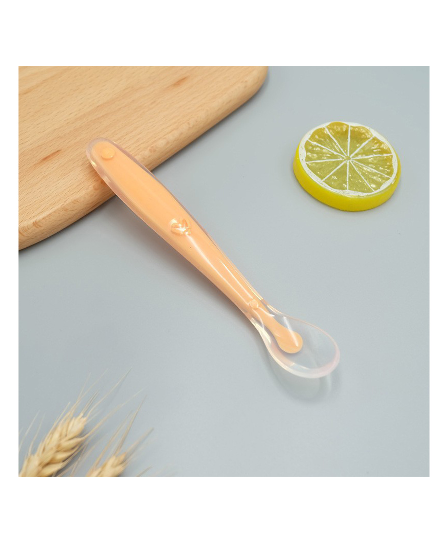 Domenico Baby Love Soft Tip Silicone Gel Spoon - Grey-picture-3