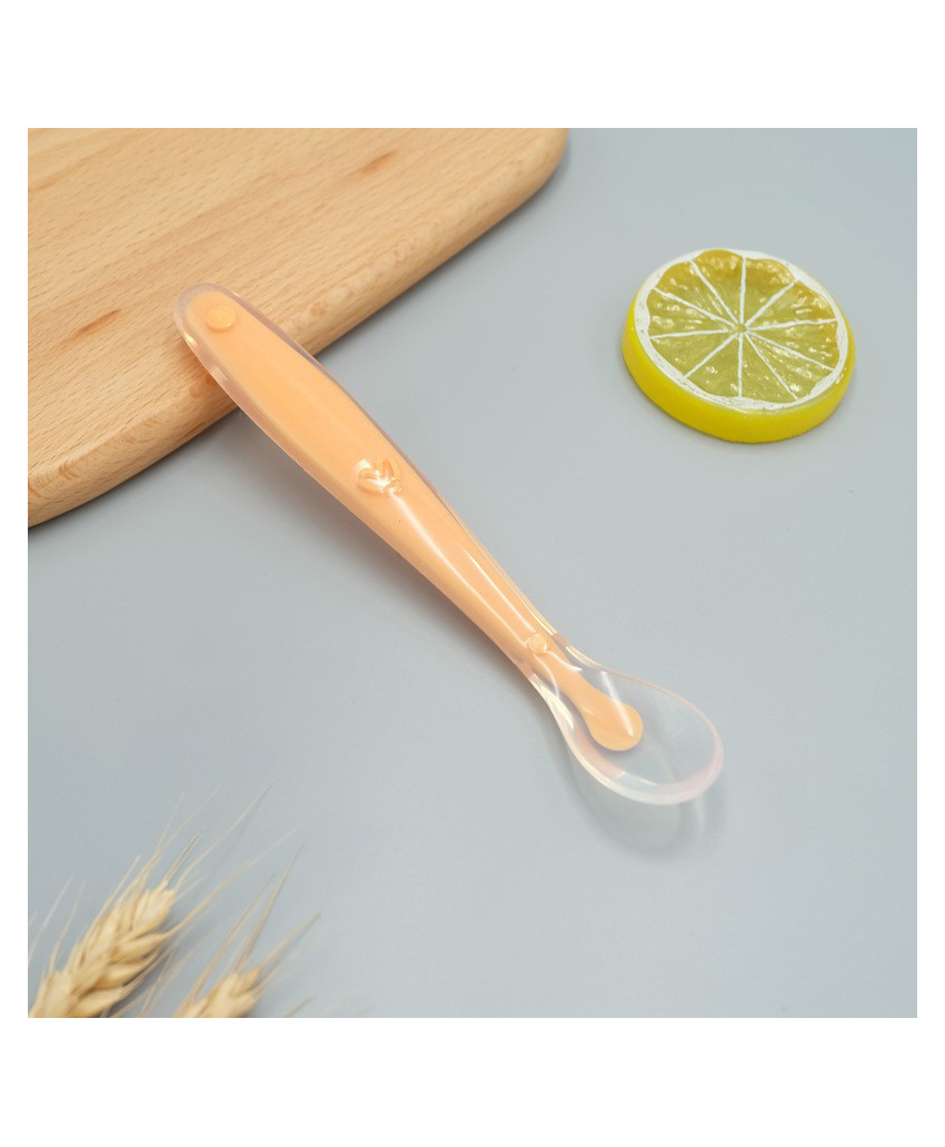 Domenico Baby Love Soft Tip Silicone Gel Spoon - Orange-picture-9