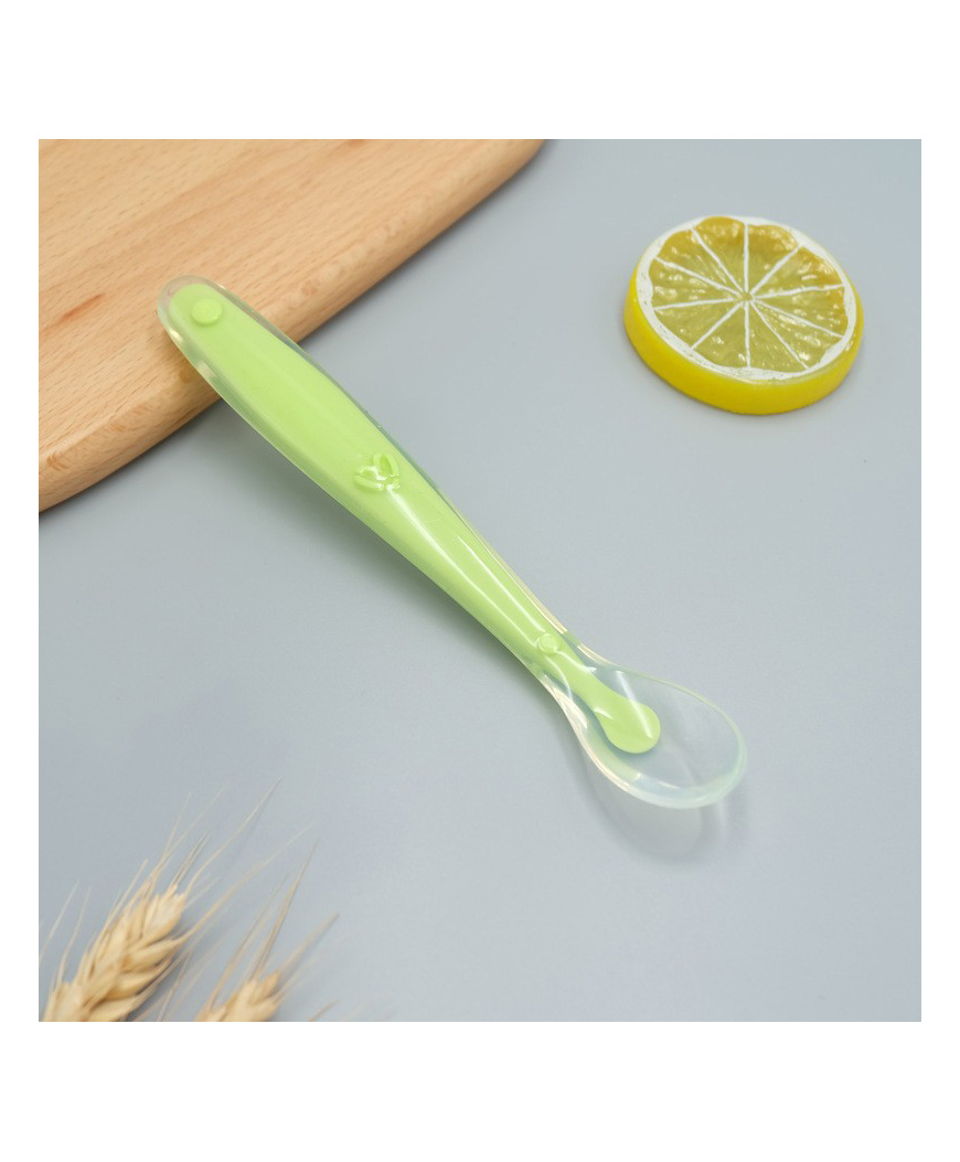 Domenico Baby Love Soft Tip Silicone Gel Spoon - Green-picture-7