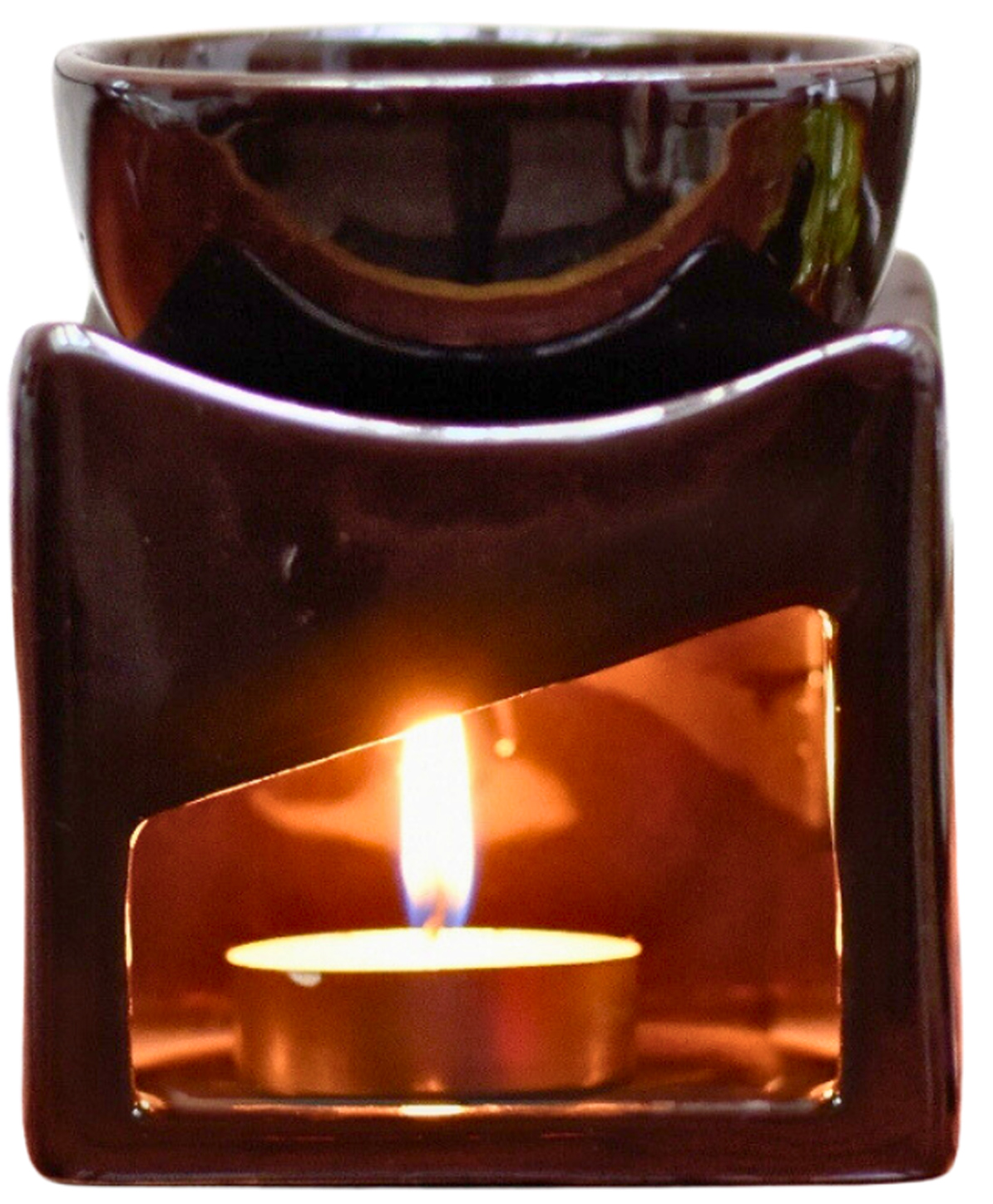 Aesthetic Living Elegant Ceramic T-Light Diffuser - Brown-image-49