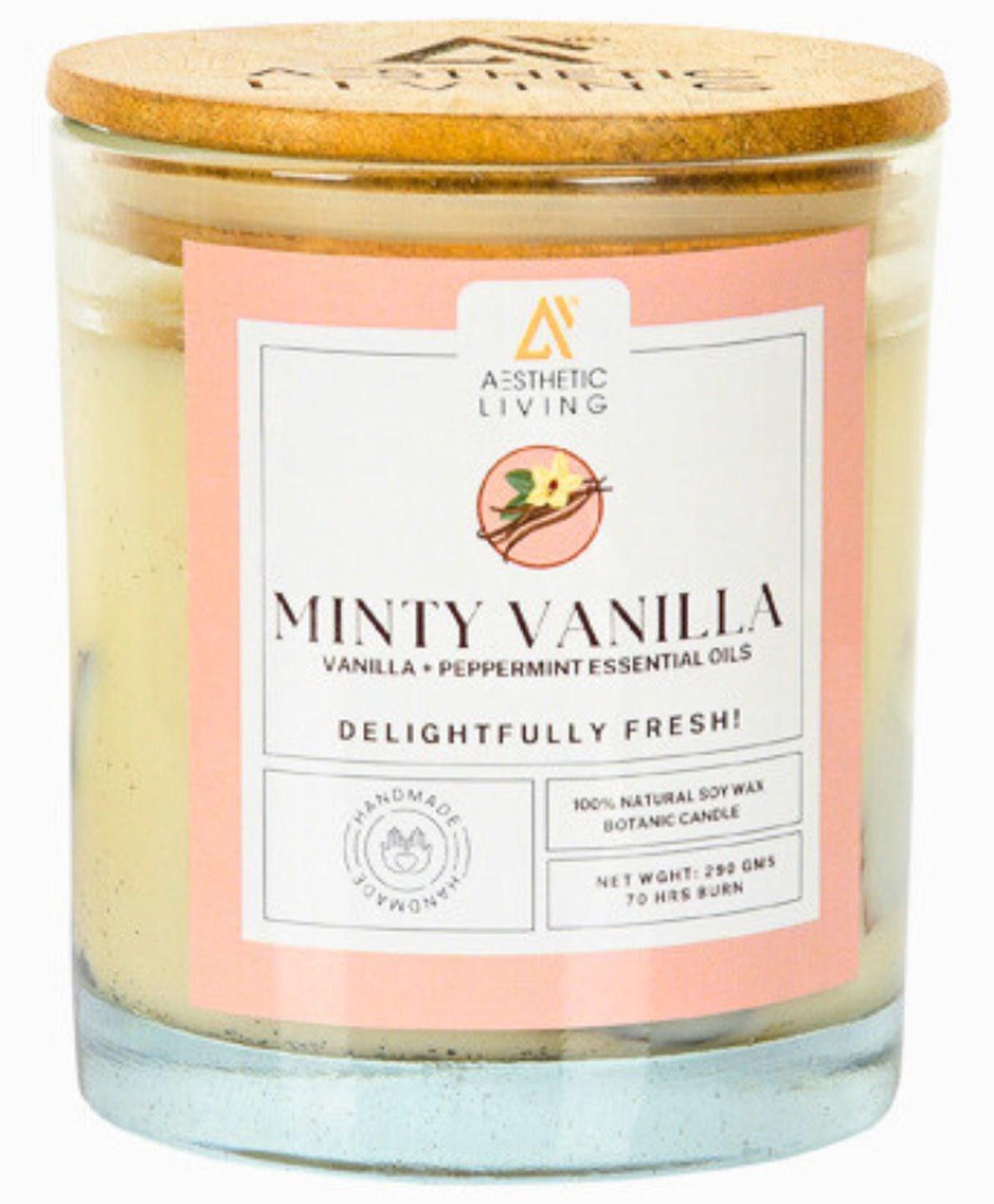Aesthetic Living Minty Vanilla Botanic Candle 300 g-picture-31