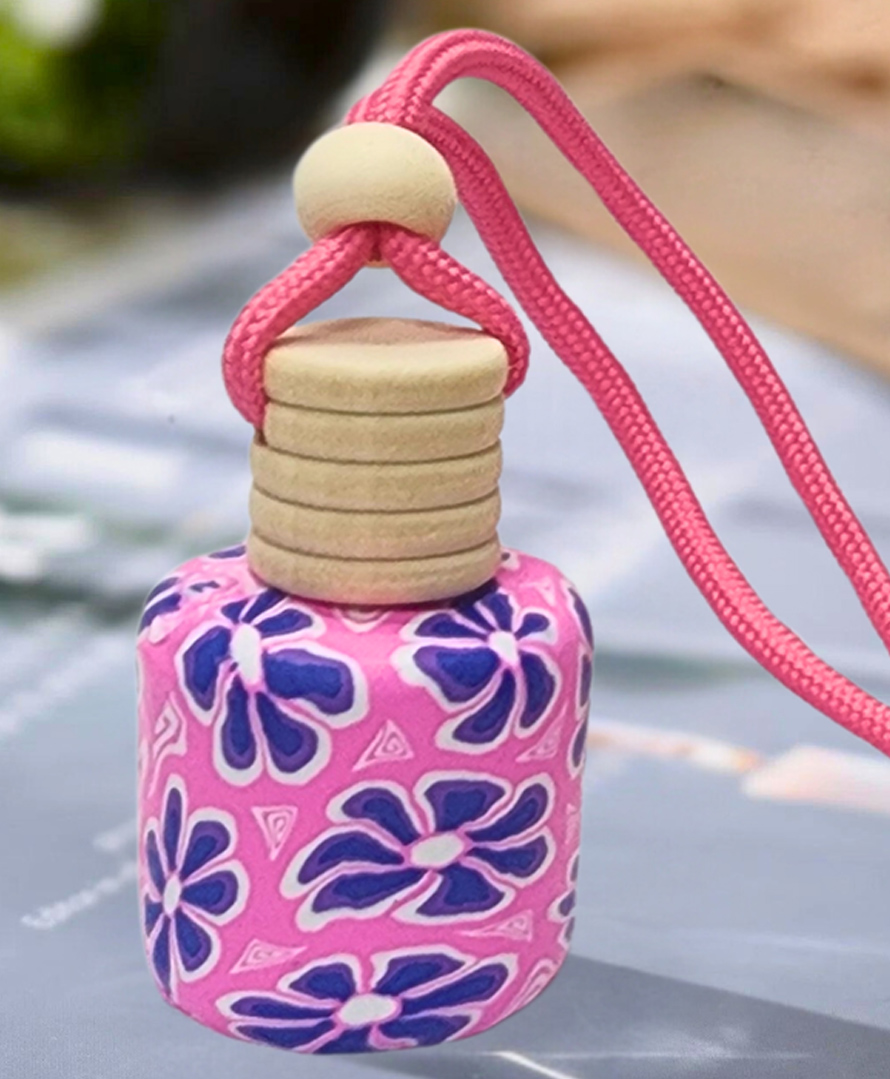 Aesthetic Living Floral Car Aromatizer  Diffuser Bottle(Multi shape-8ml)-image-2