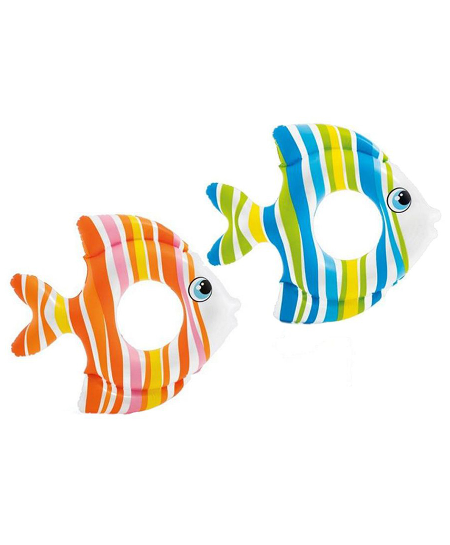 Intex Inflatable Swimming Tropical Fish Water Pool Tube Floater For Kids  Color May Vary-picture-25