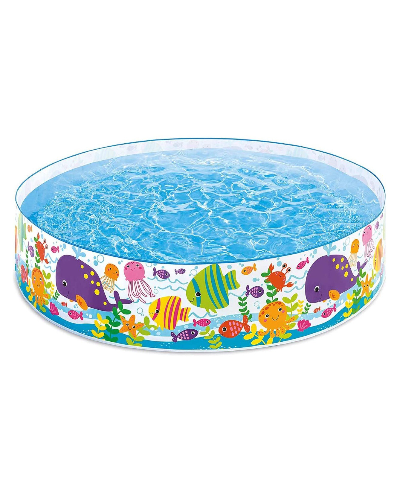 Intex Inflatable Swimming Ocean Play Snap Set Water Pool For Kids  Multicolor-picture-20